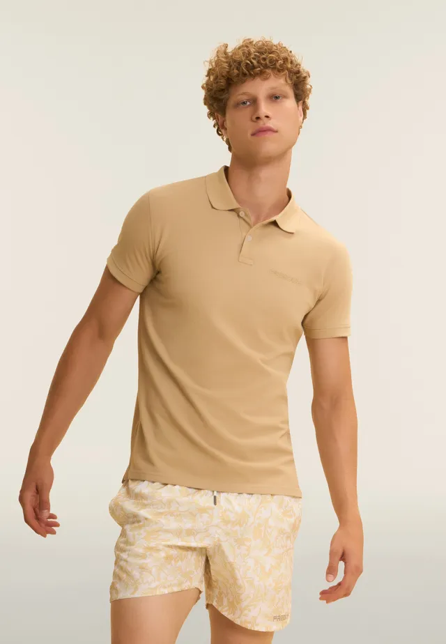 polo-homme-freddy-piqu-coton-logo-outline image 1