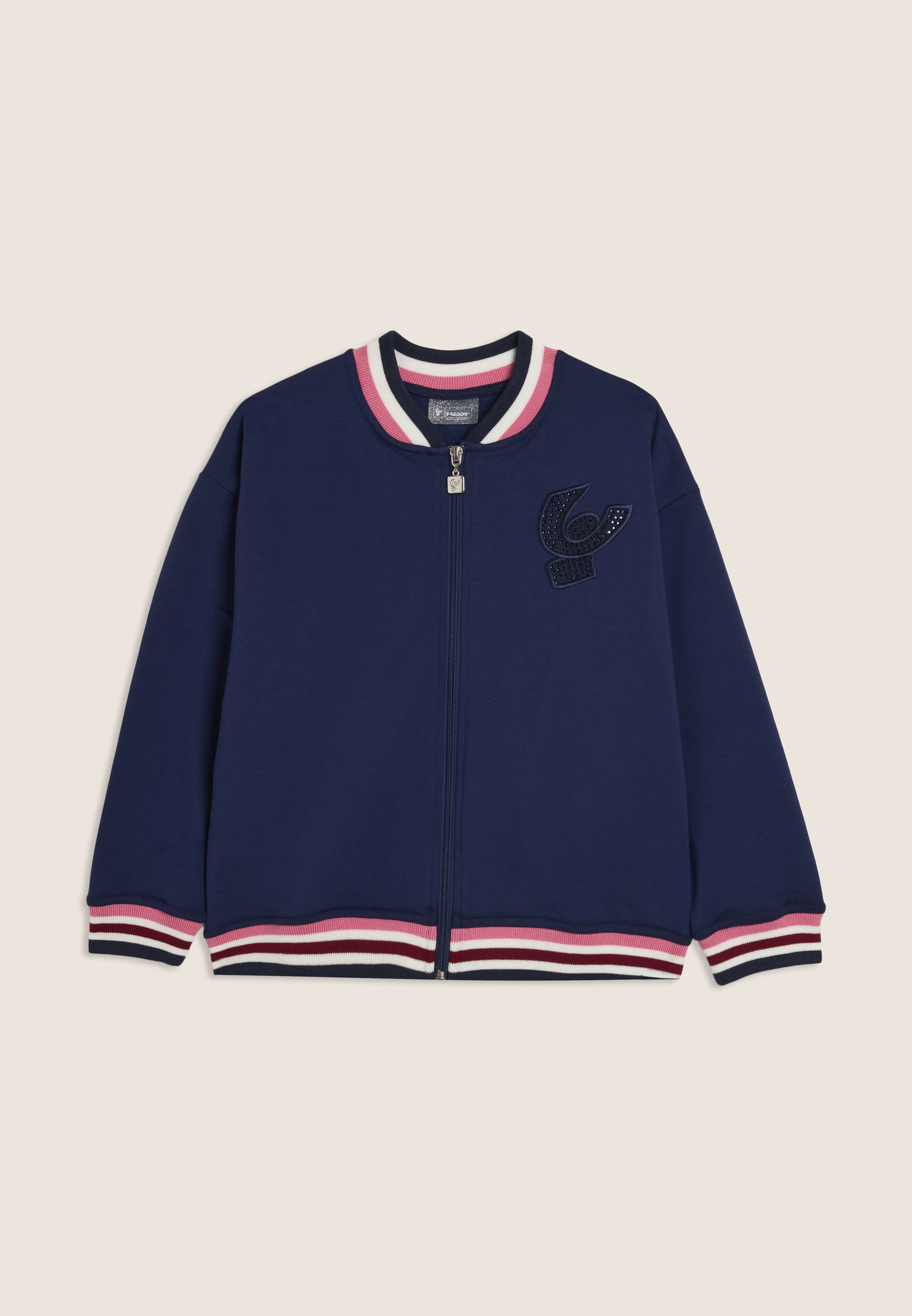 freddy-sweat-junior-bomber-multicolore-strass image 1