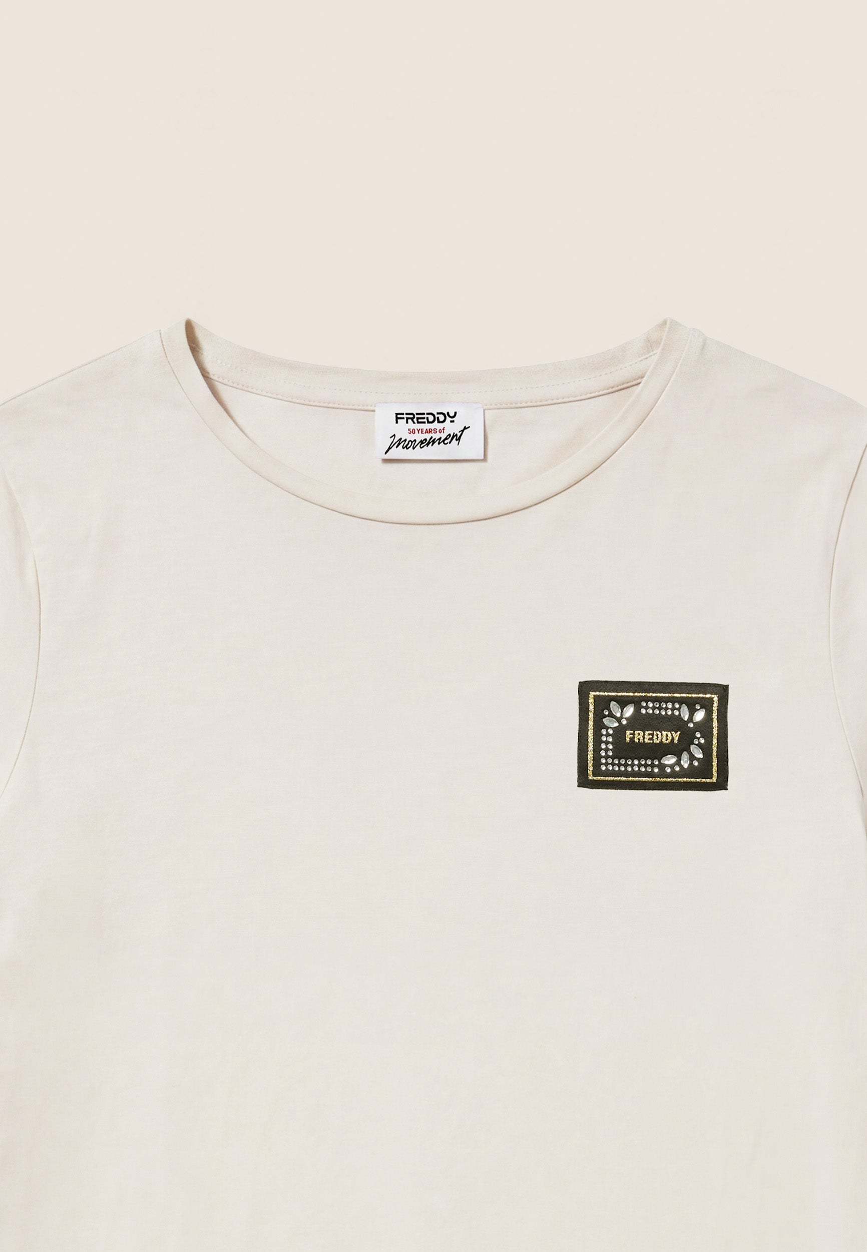 freddy-t-shirt-coton-modal-patch-logo-strass image 7