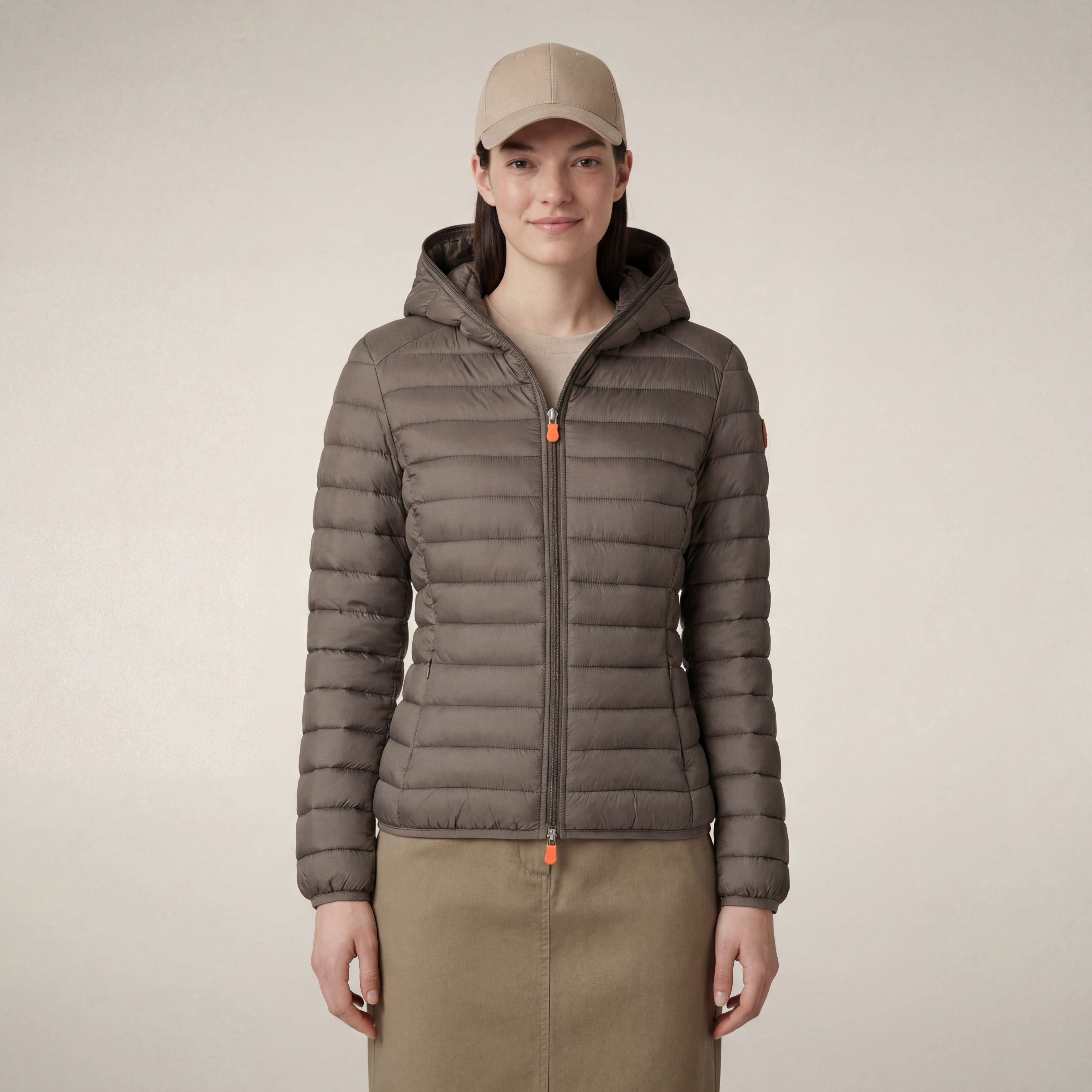 save-the-duck-daisy-doudoune-femme-capuche-gris-l-phant image 5