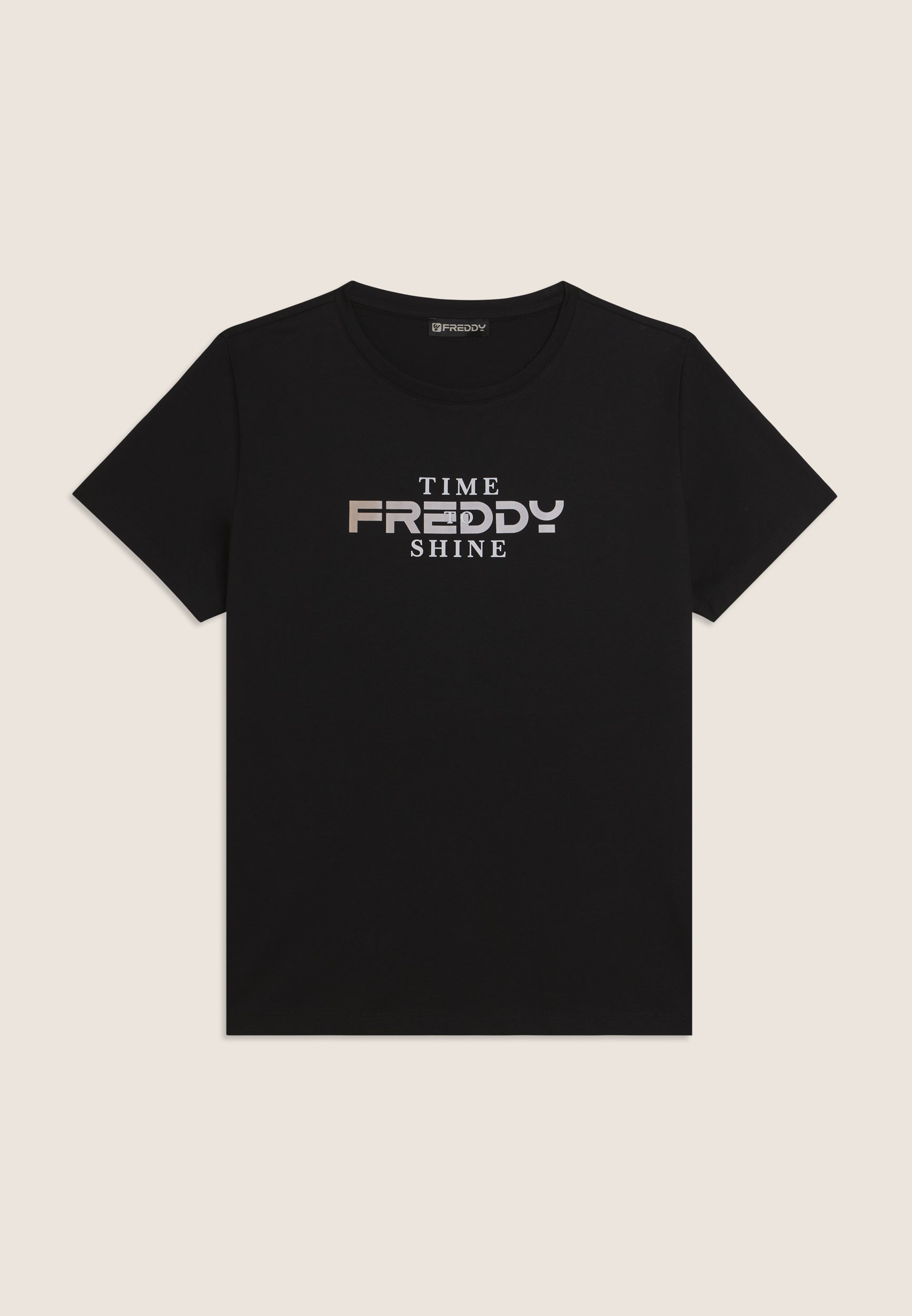 freddy-t-shirt-time-shine-comfort-fit-logo-holographique image 6