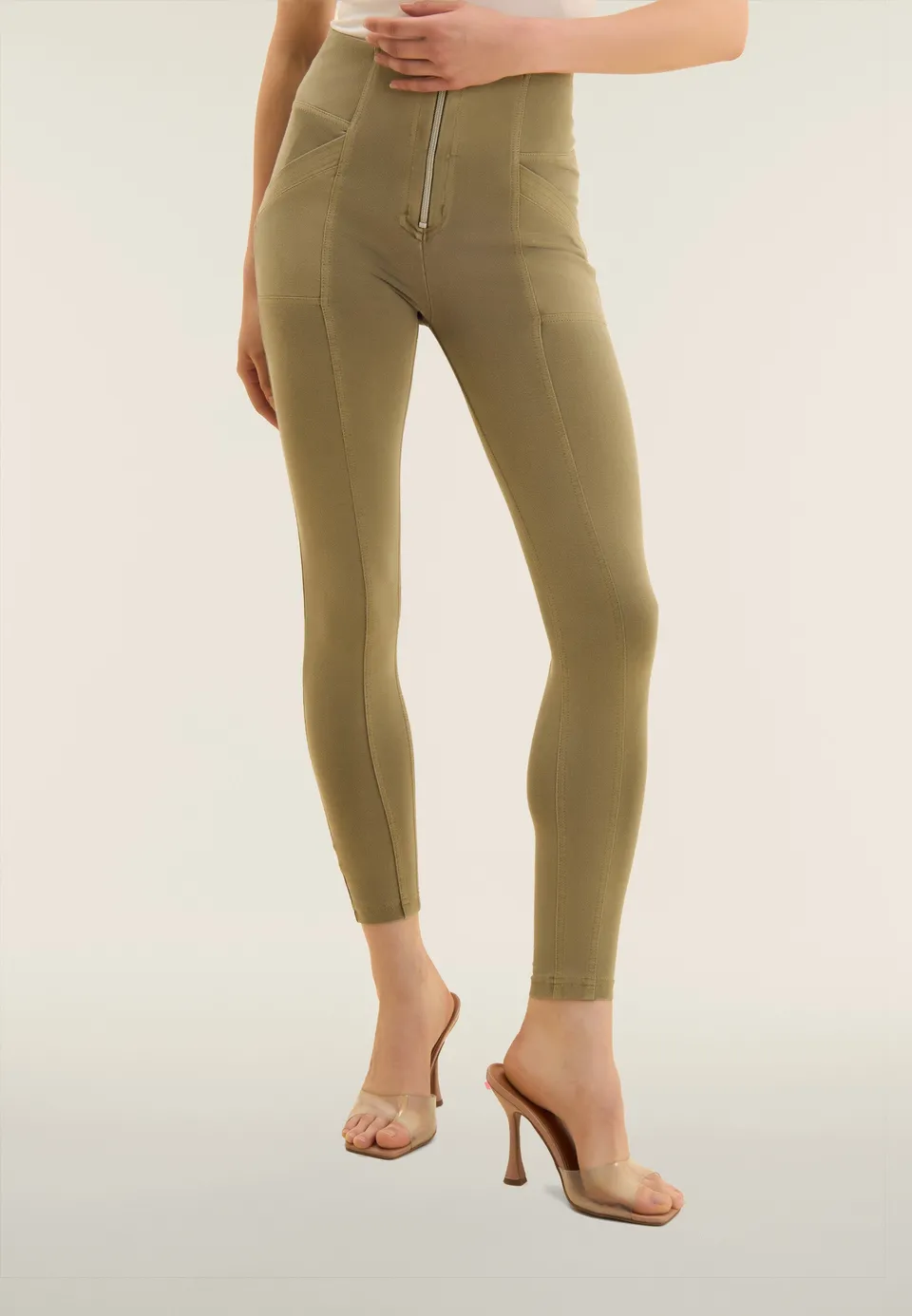 freddy-wr-up-pantalon-taille-haute-7-8-coton-bio-effet-d-lav image 1