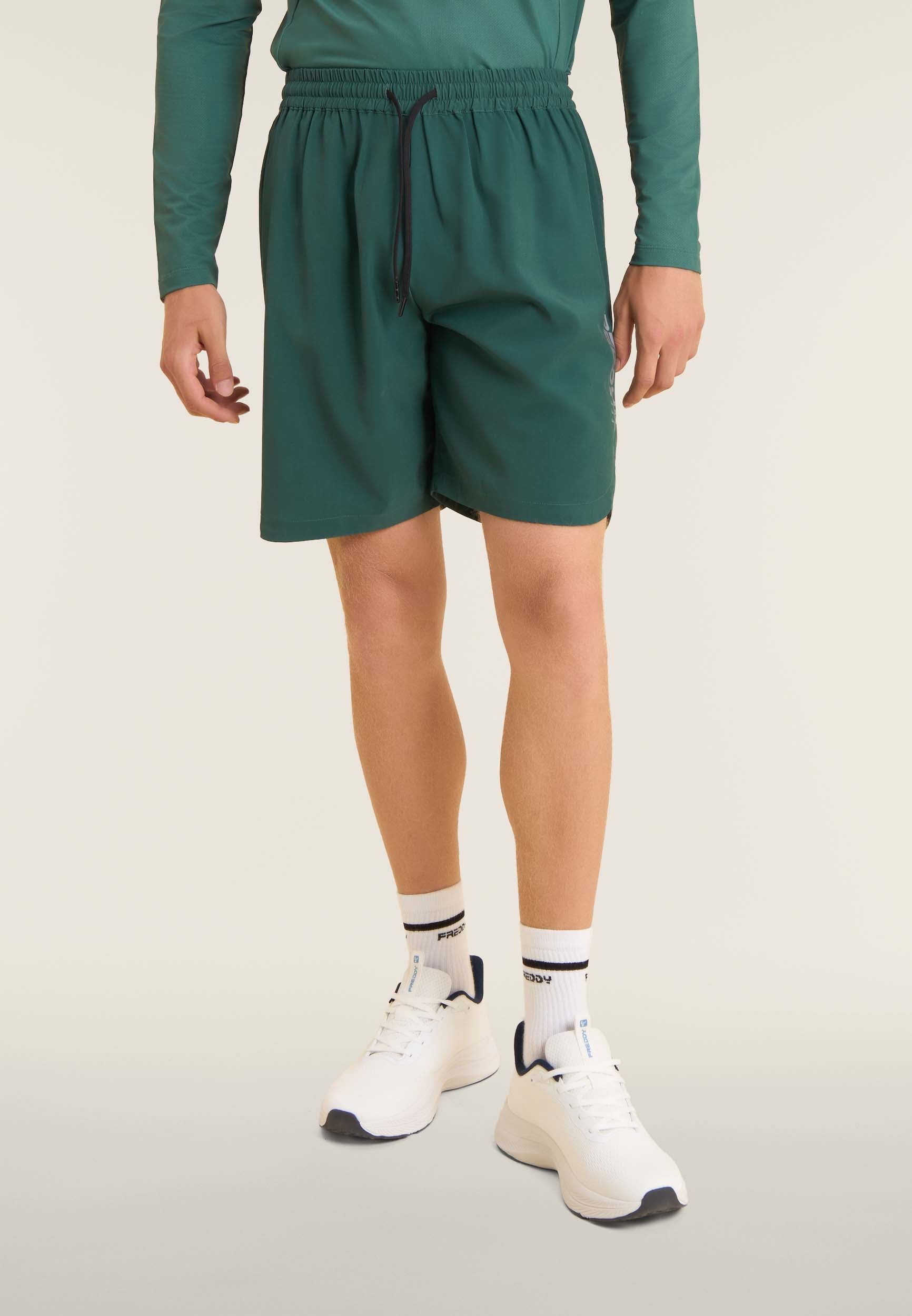 freddy-short-slim-homme-en-tissu-woven-stretch-poches-zip-et-coulisse image 1