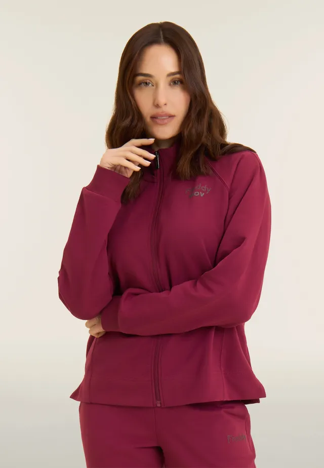 freddy-felpa-boxy-sweat-zipp-crop-femme-col-montant image 1