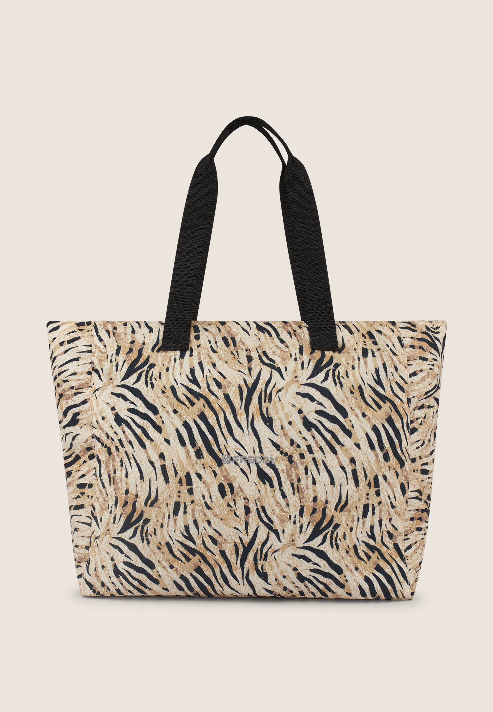 freddy-shopper-canvas-animalier-zip-38x14x35-cm image 1