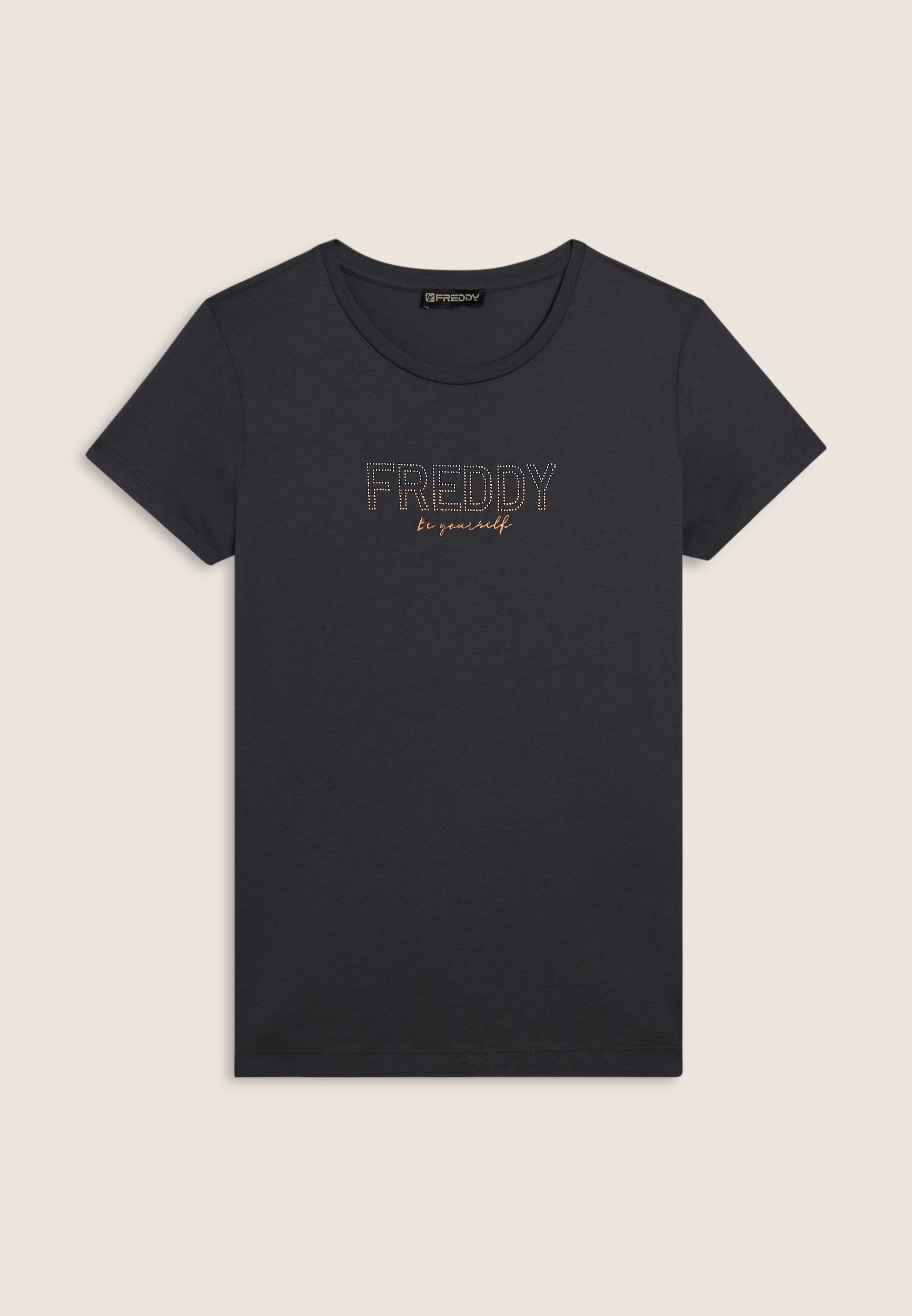 freddy-t-shirt-femme-modal-coton-logo-strass image 5