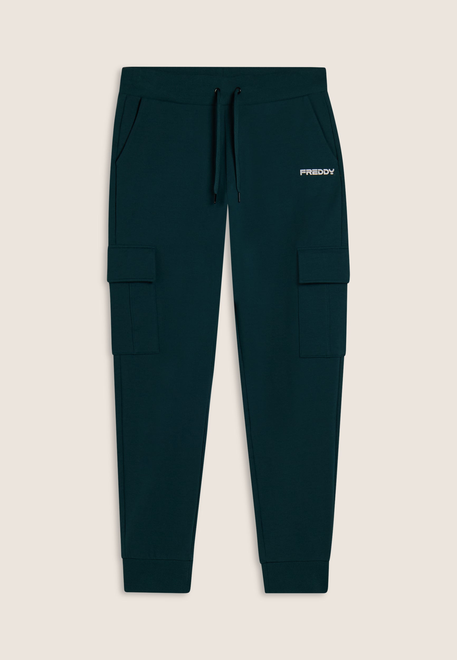 freddy-pantalon-cargo-sport-femme-felpa-garzata-poches-lat-rales image 6
