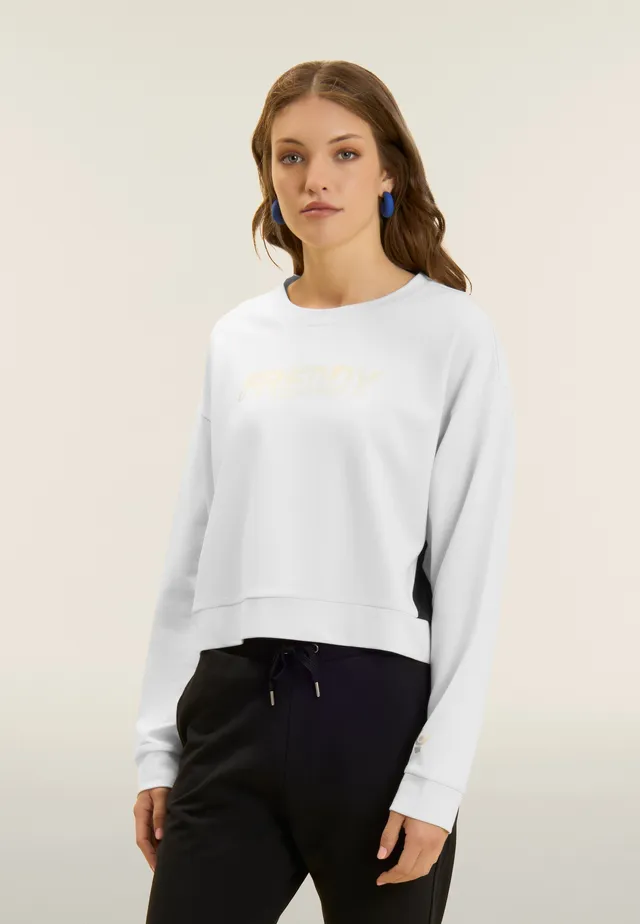 freddy-sweat-col-rond-heavy-jersey-logo-perl-contrast image 1