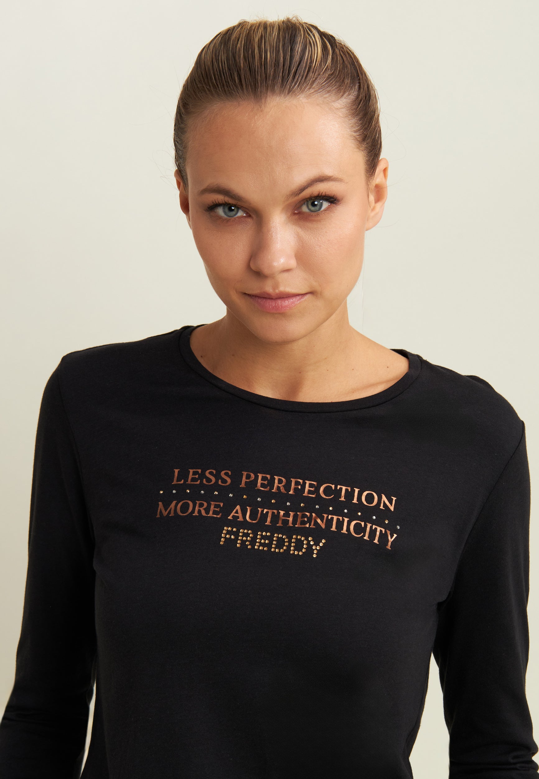 freddy-t-shirt-femme-manches-longues-graphique-metallis image 4