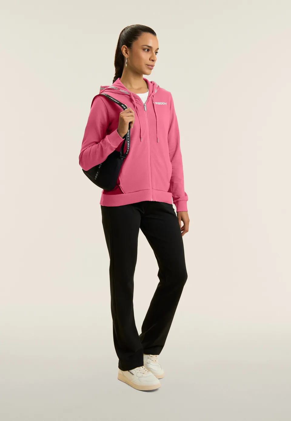 freddy-surv-tement-zip-capuche-interlock-coton-contrast image 1