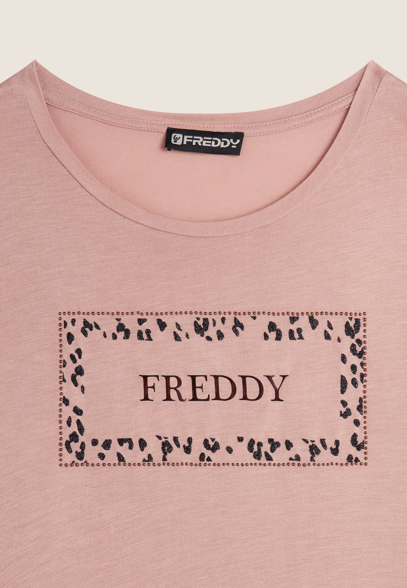 freddy-t-shirt-femme-manches-longues-animalier-or-rose image 7