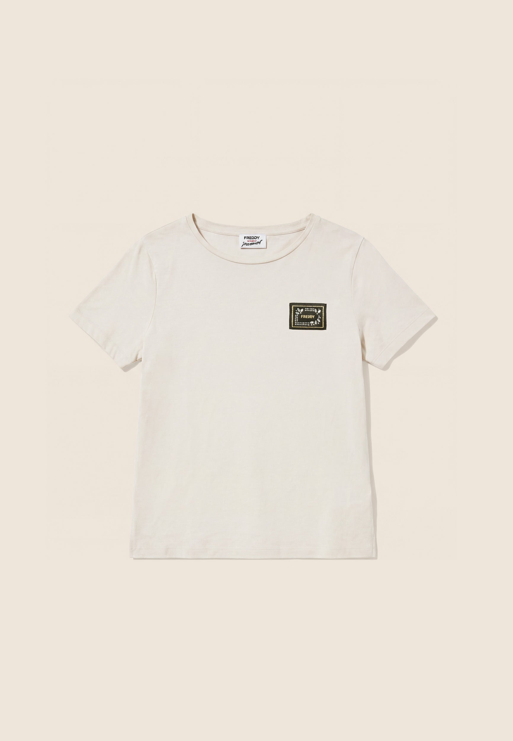 freddy-t-shirt-coton-modal-patch-logo-strass image 5