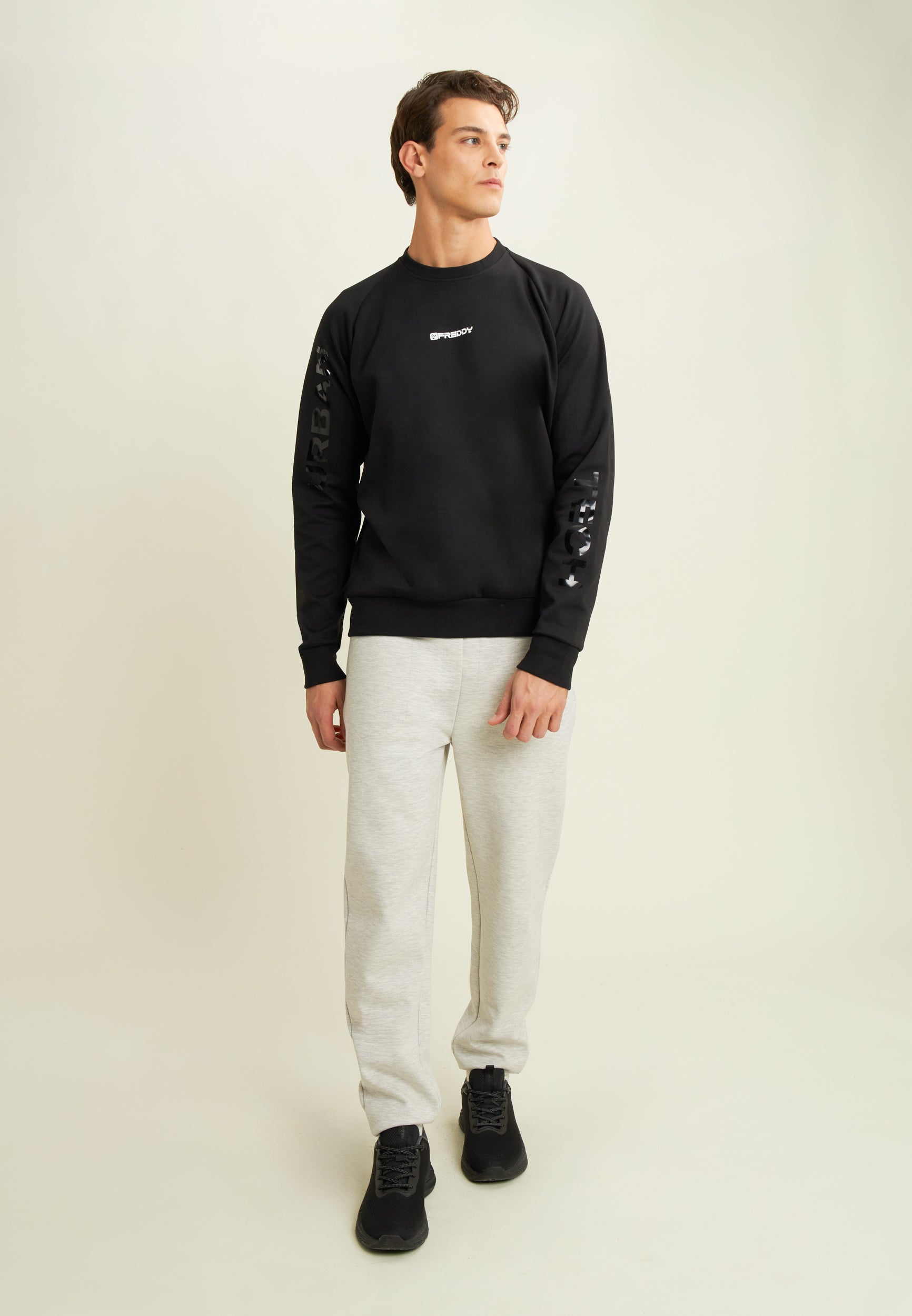 freddy-sweat-col-rond-homme-zip-lat-ral-imprim-s-manches image 2