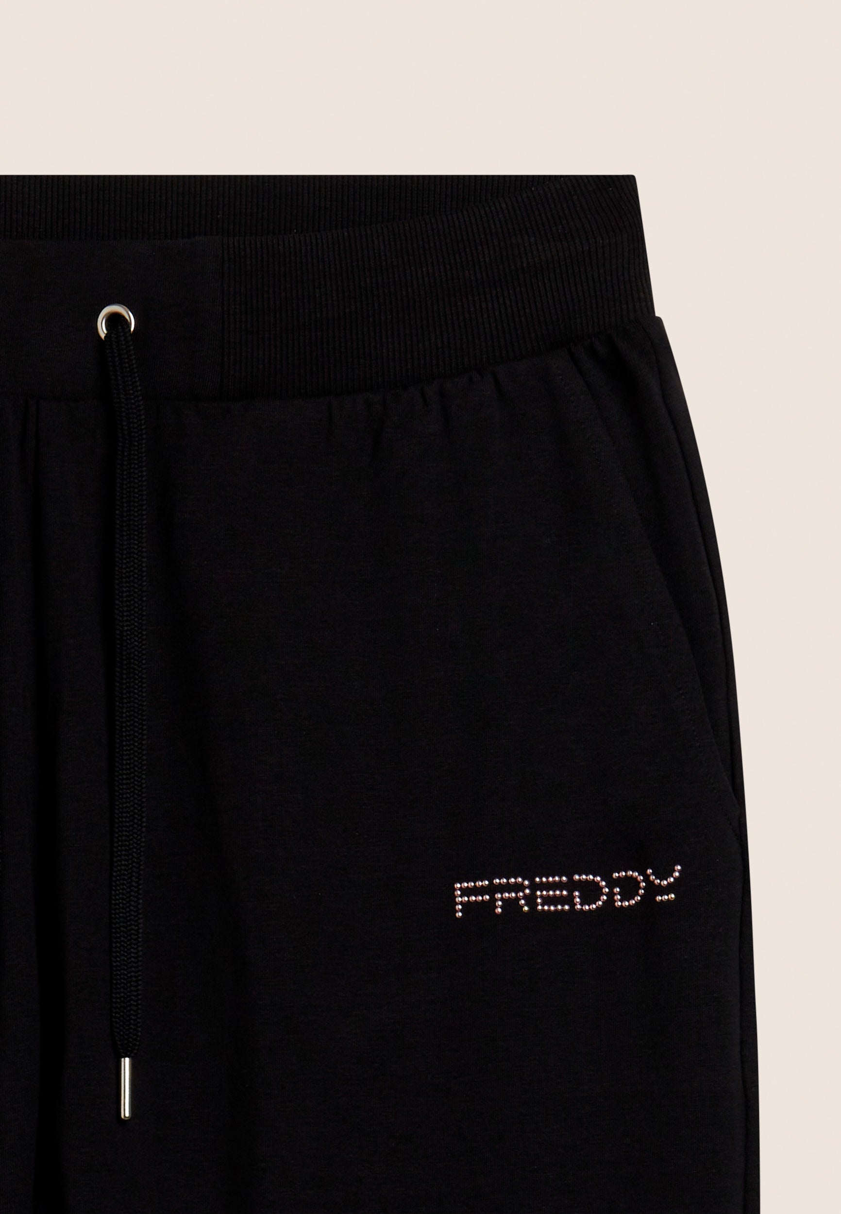 freddy-pantalon-corsaire-femme-jersey-coton-stretch-logo-perles image 8