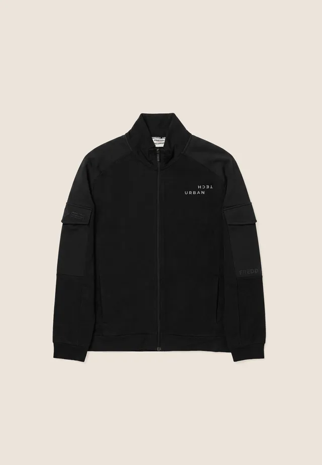 freddy-wr-up-sweat-zipp-homme-col-haut-tissu-technique image 1
