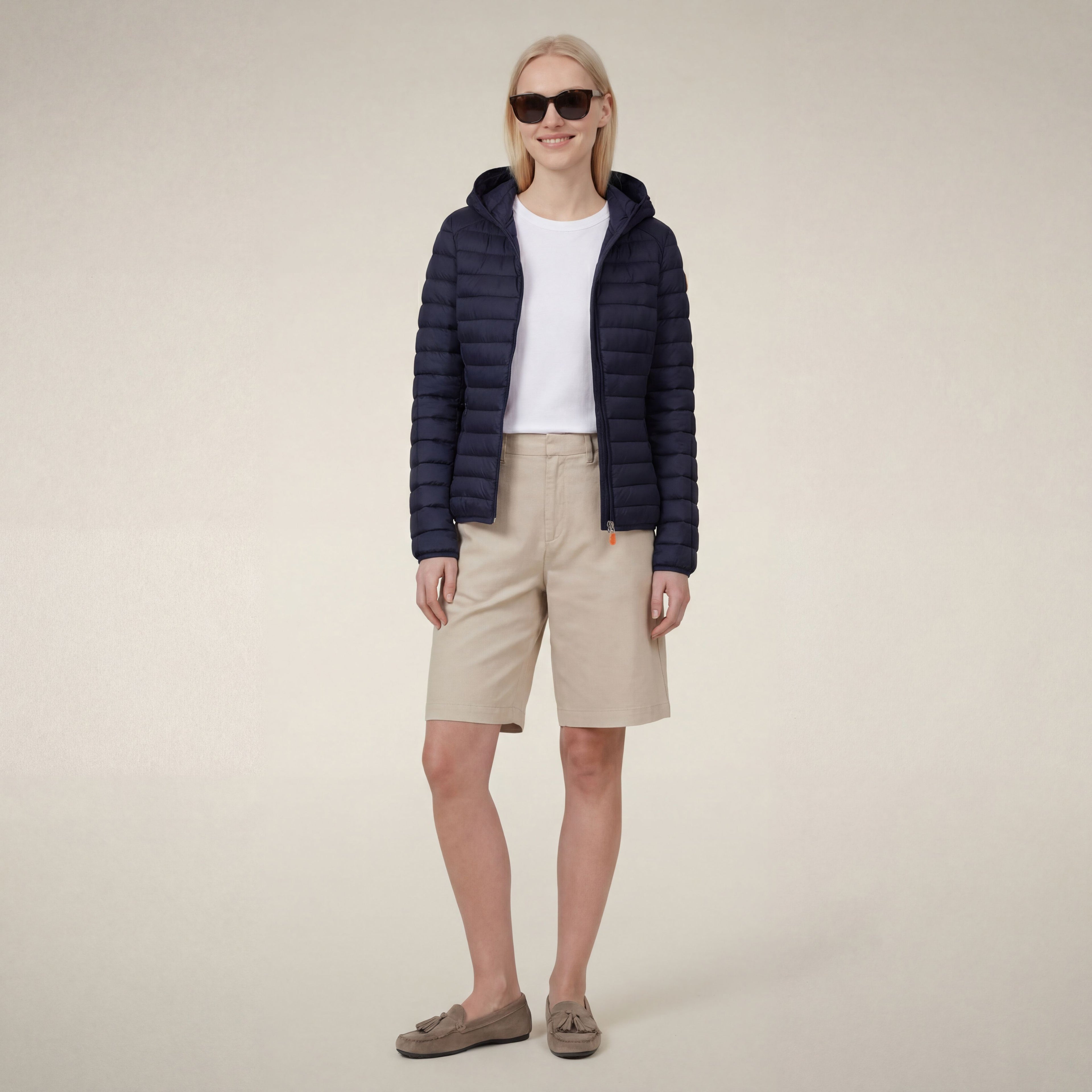 save-the-duck-daisy-doudoune-femme-capuche-bleu-navy image 1
