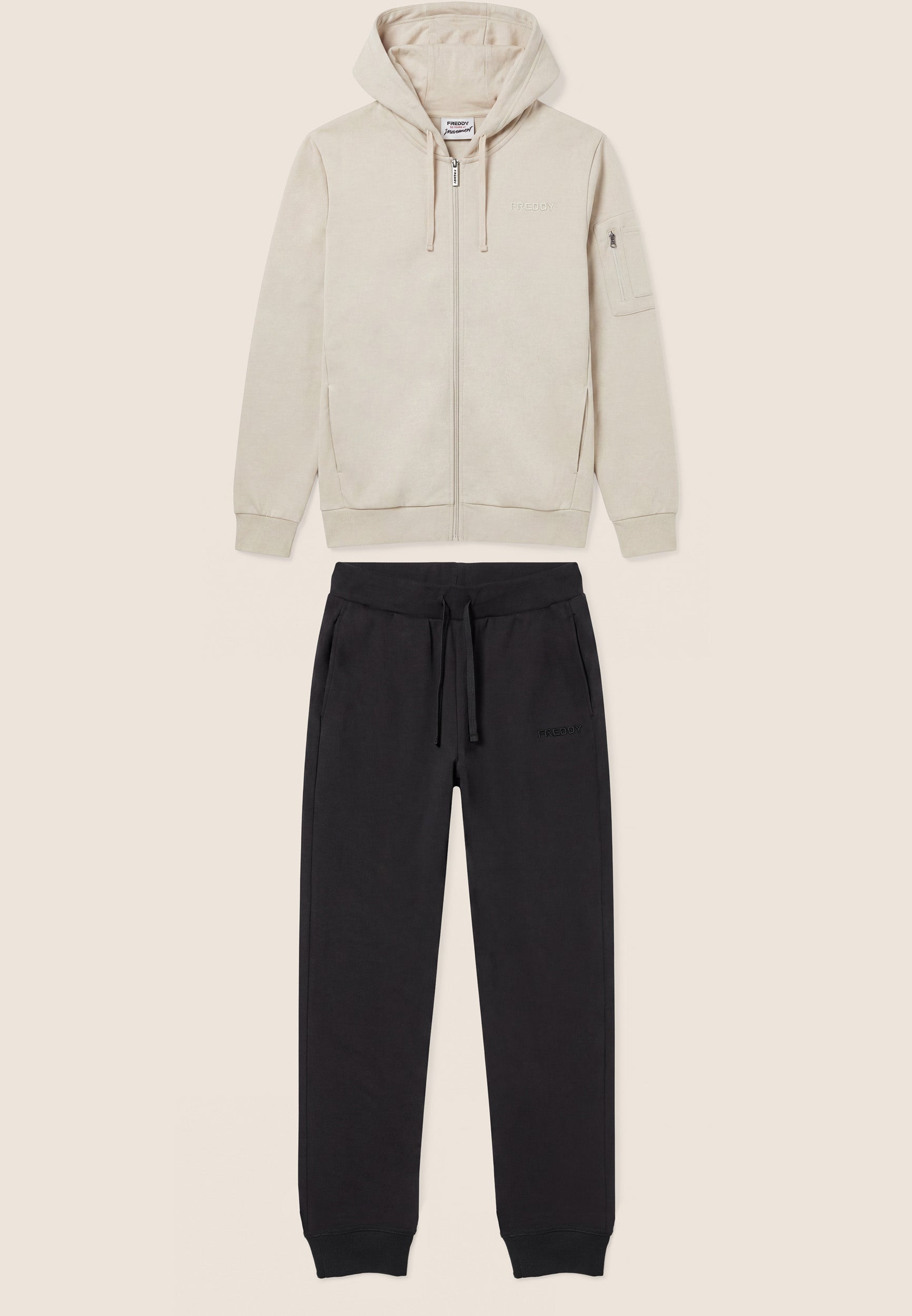 freddy-tuta-sportiva-uomo-surv-tement-homme-en-molleton-gratt-avec-zip-et-capuch image 8