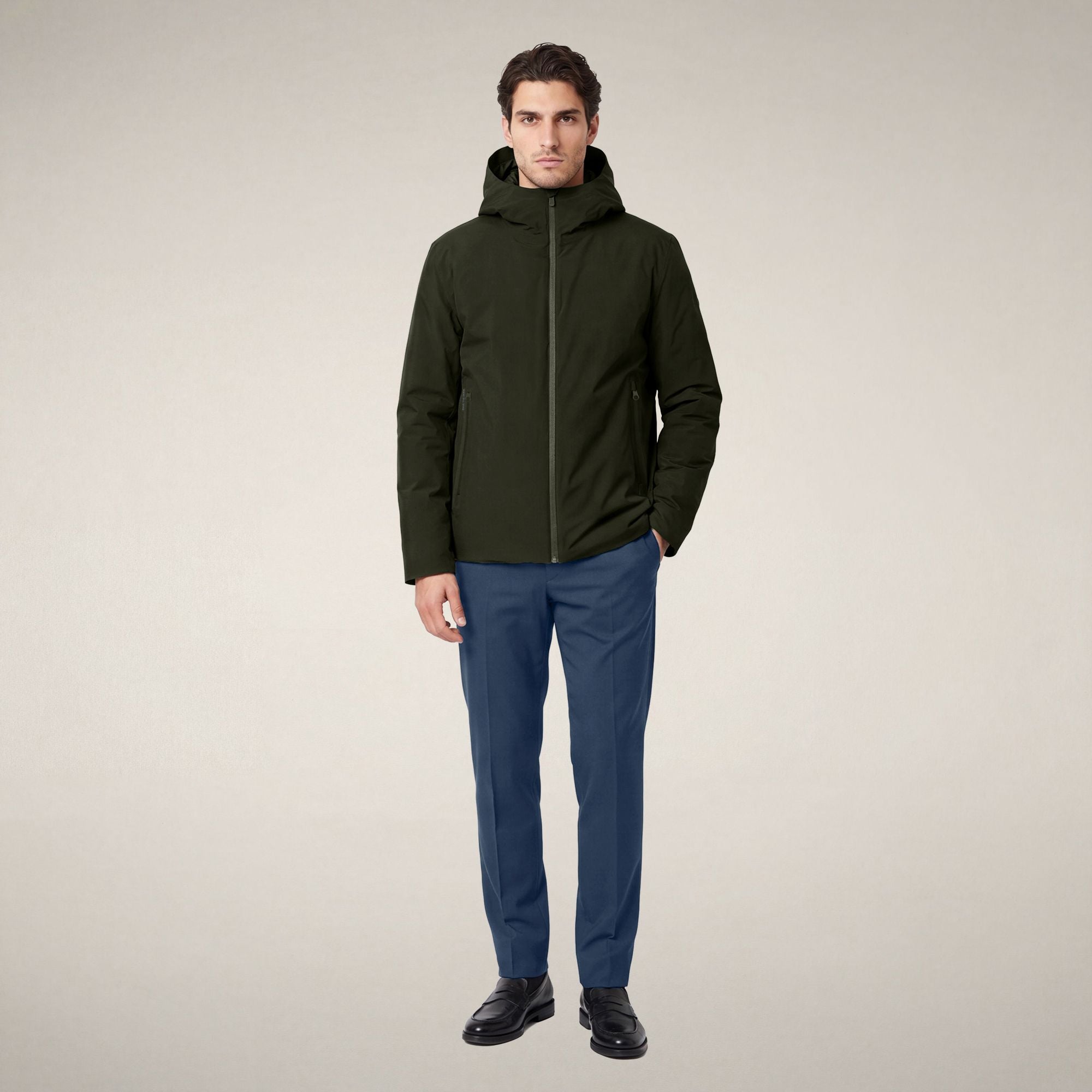 save-the-duck-flynn-veste-imperm-able-homme-vert-fonc image 1