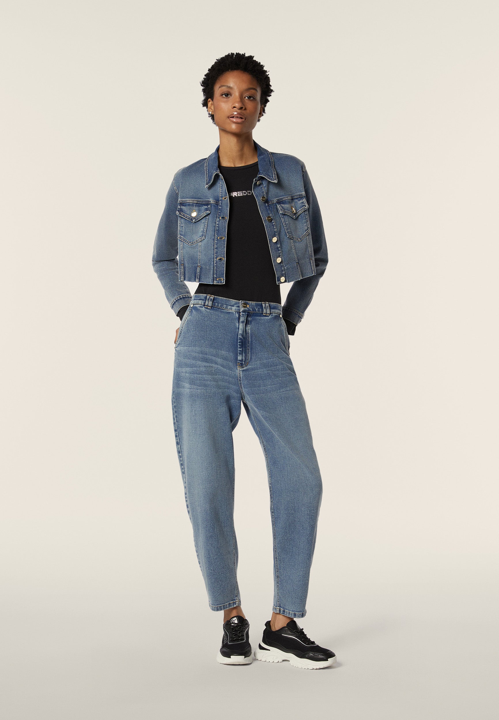 freddy-body-manches-longues-scollo-quadrato-jersey-strass image 2