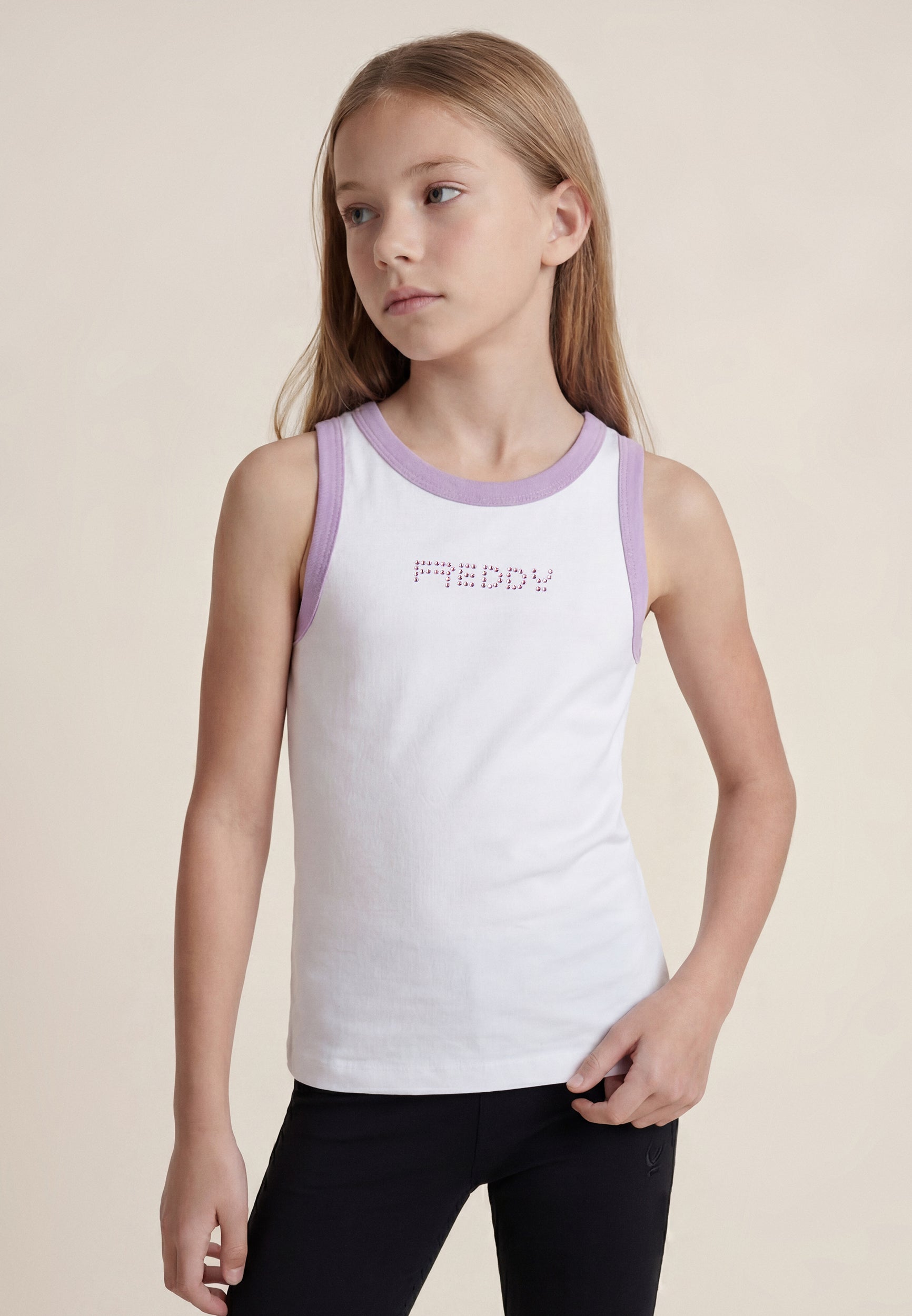 freddy-canotta-d-bardeur-slim-fille-cut-out-logo-strass image 1