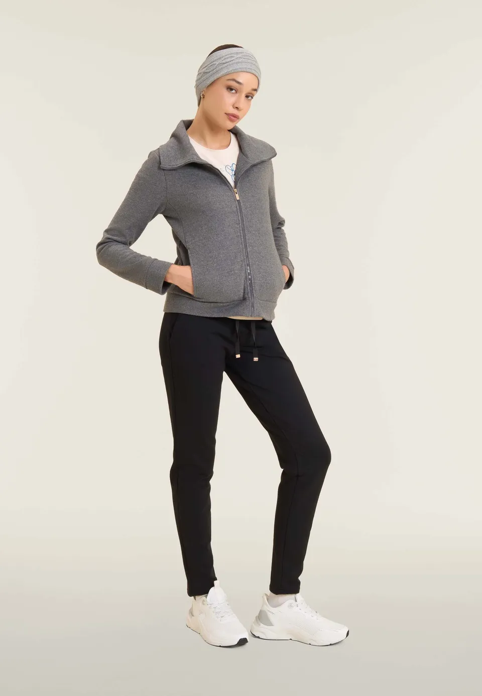 freddy-fascia-per-capelli-invernale-a-treccia-fascia-sportiva image 1