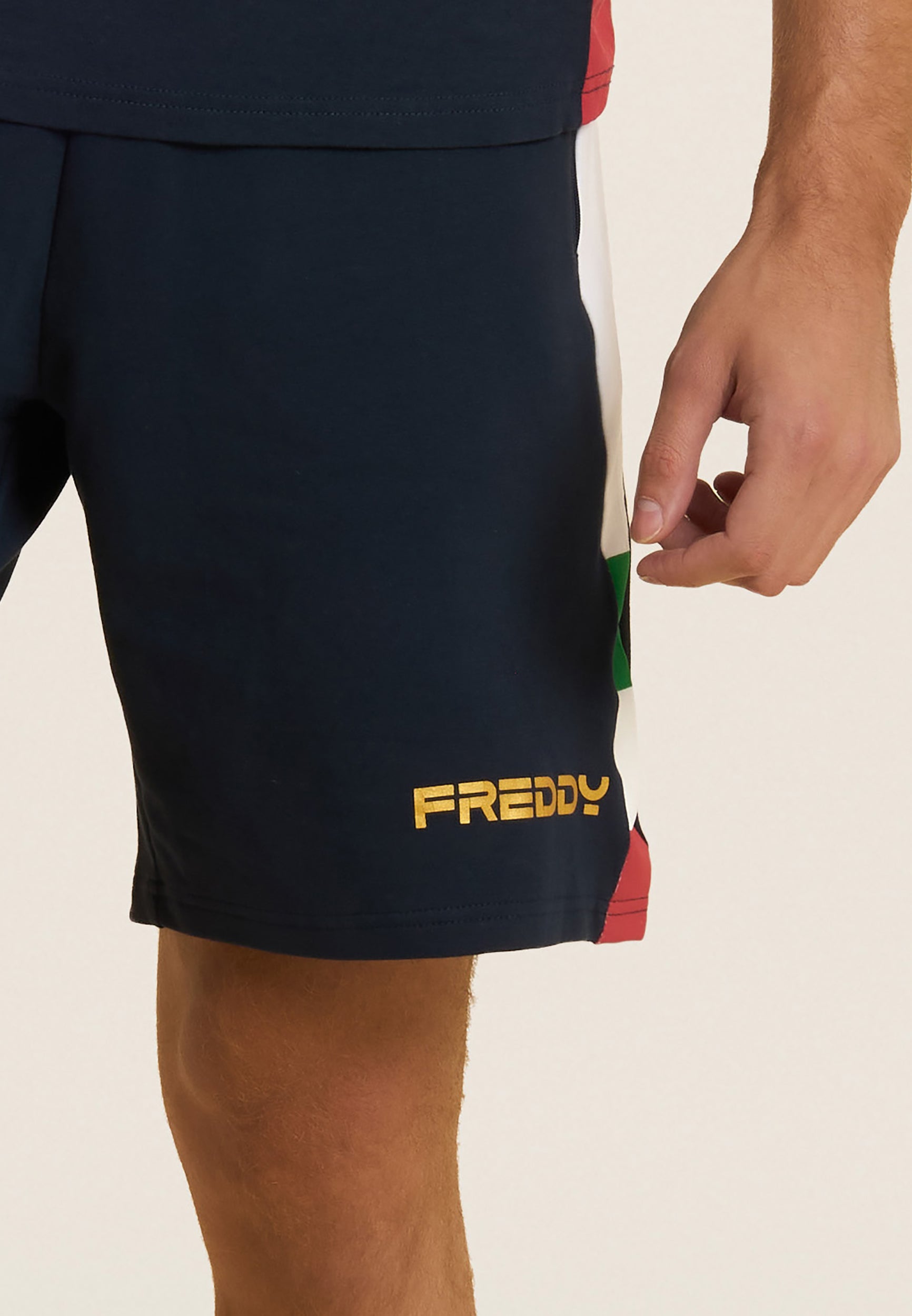 freddy-short-homme-italia-fgi-french-terry-bicolore-bleu image 4