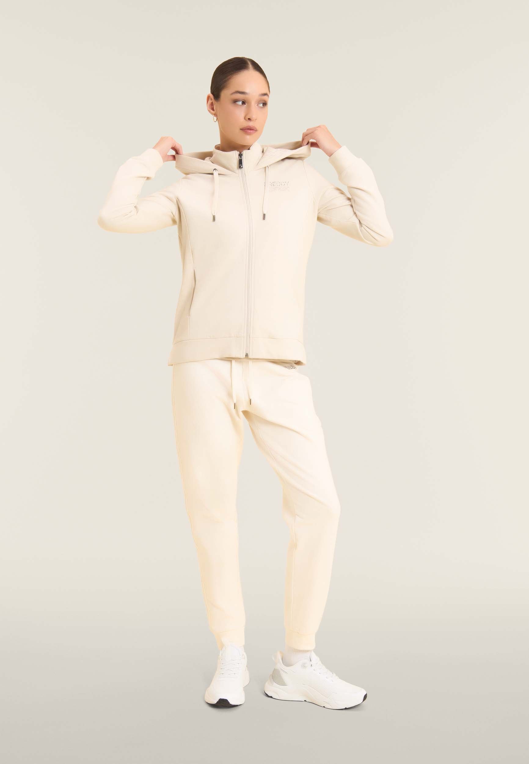 freddy-felpa-full-zip-capuche-col-haut-costina-logo-clous image 2