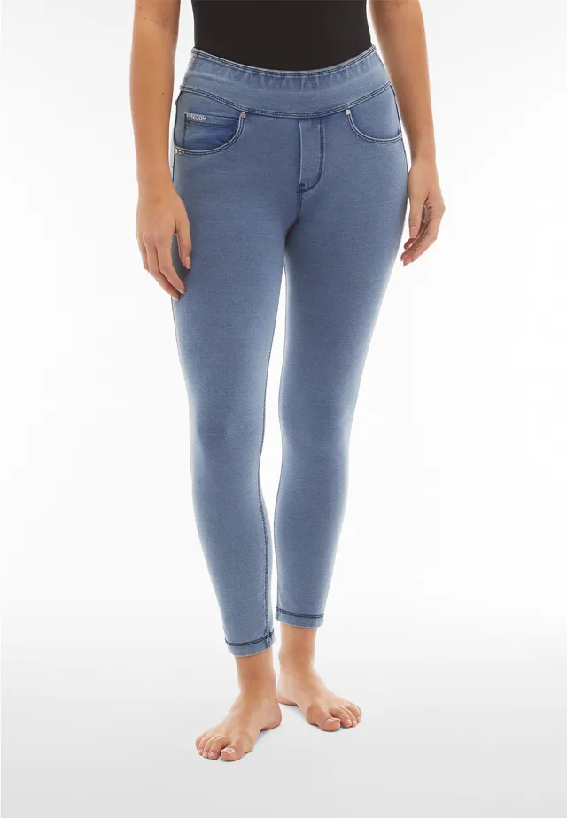 legging-freddy-n-o-w-superskinny-taille-mi-haute-jersey-denim image 1