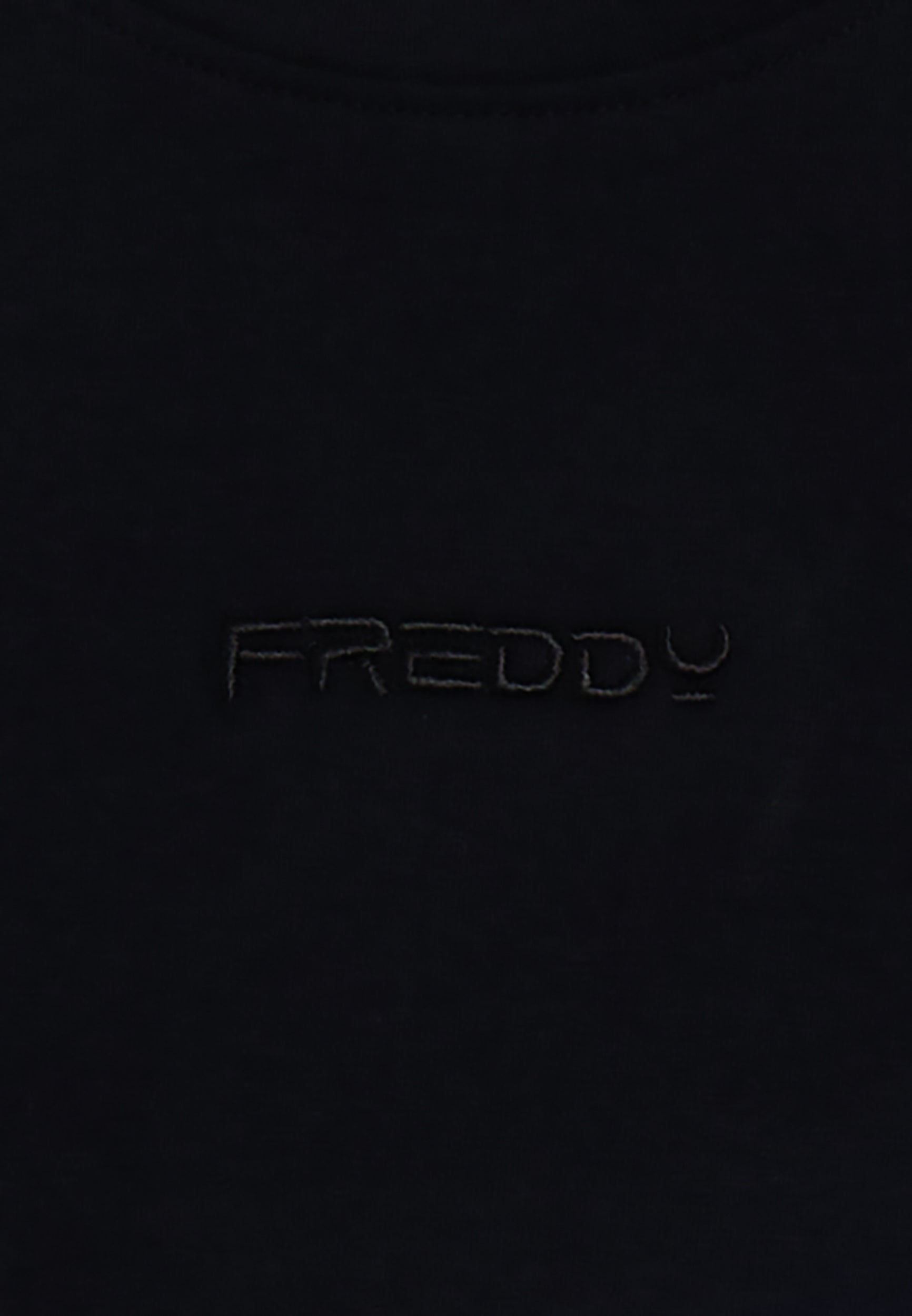t-shirt-cropped-fille-freddy-logo-brod-manches-courtes image 7