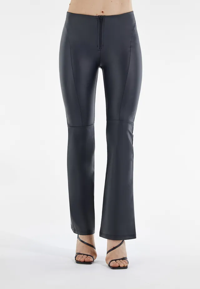 freddy-wr-up-similpelle-pantalon-push-up-taille-haute-galb-e-flare image 1