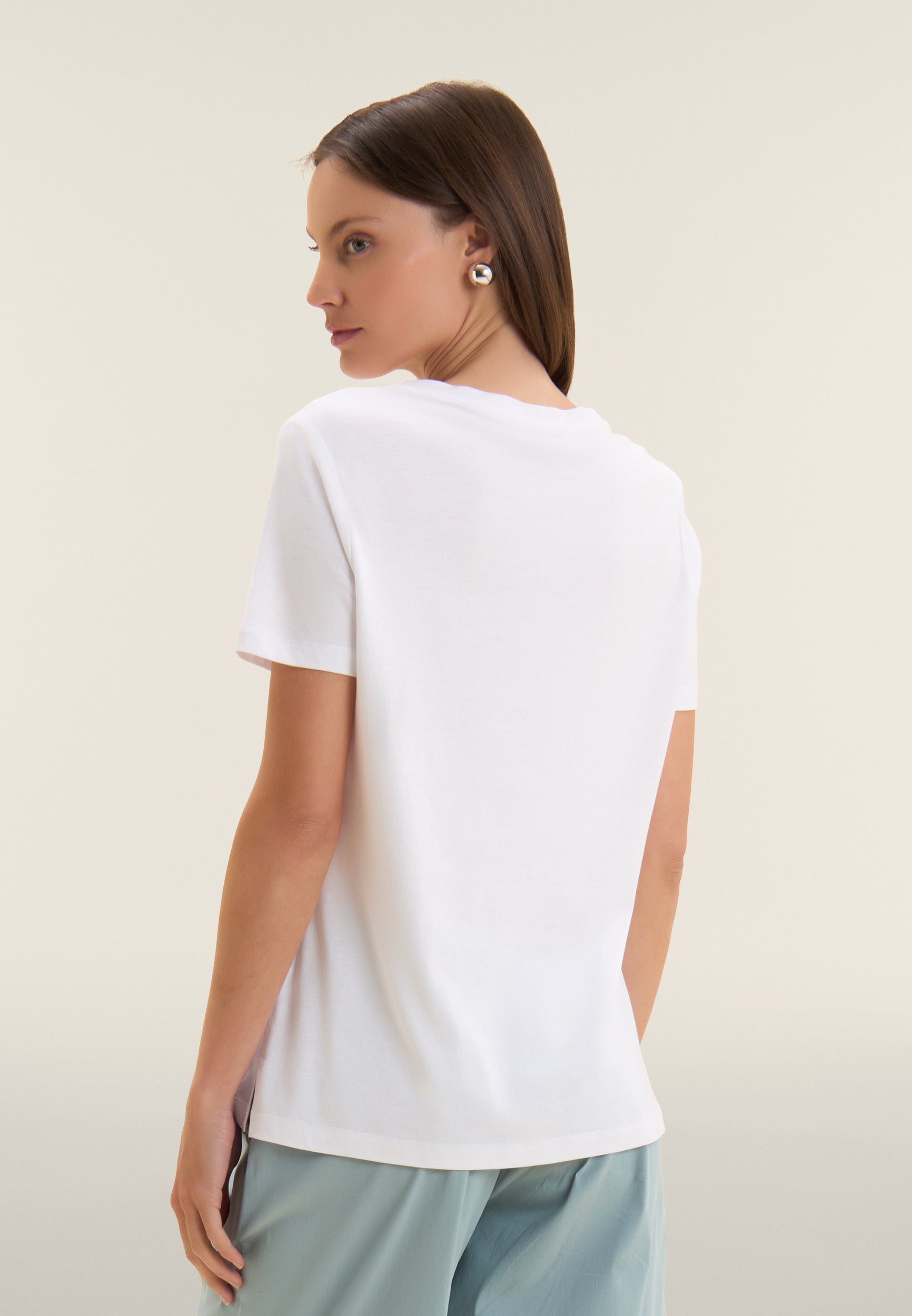 freddy-t-shirt-manches-courtes-femme-fleurs-et-clous image 3