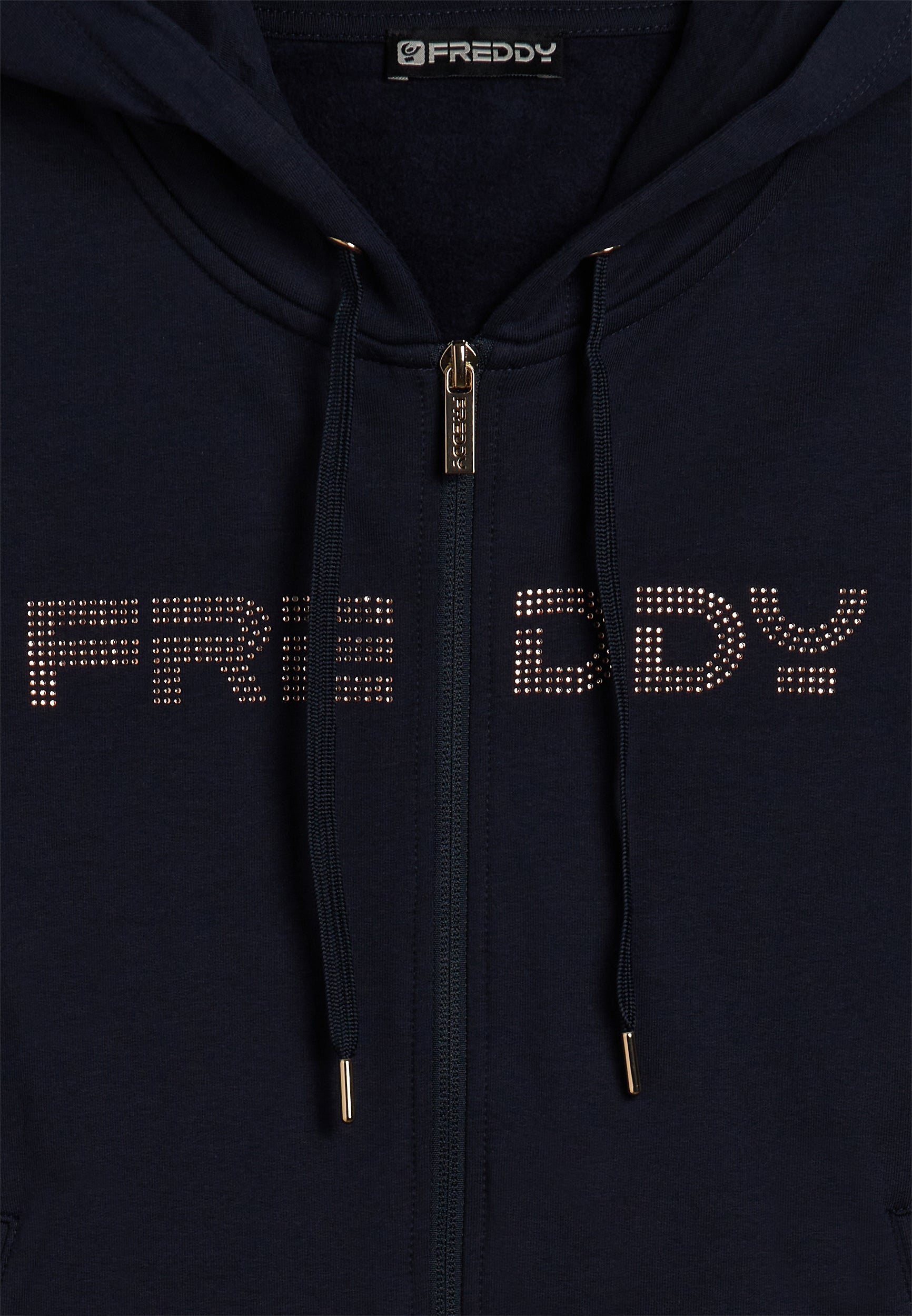 freddy-sweat-femme-zip-capuche-bande-logot-e-strass image 7
