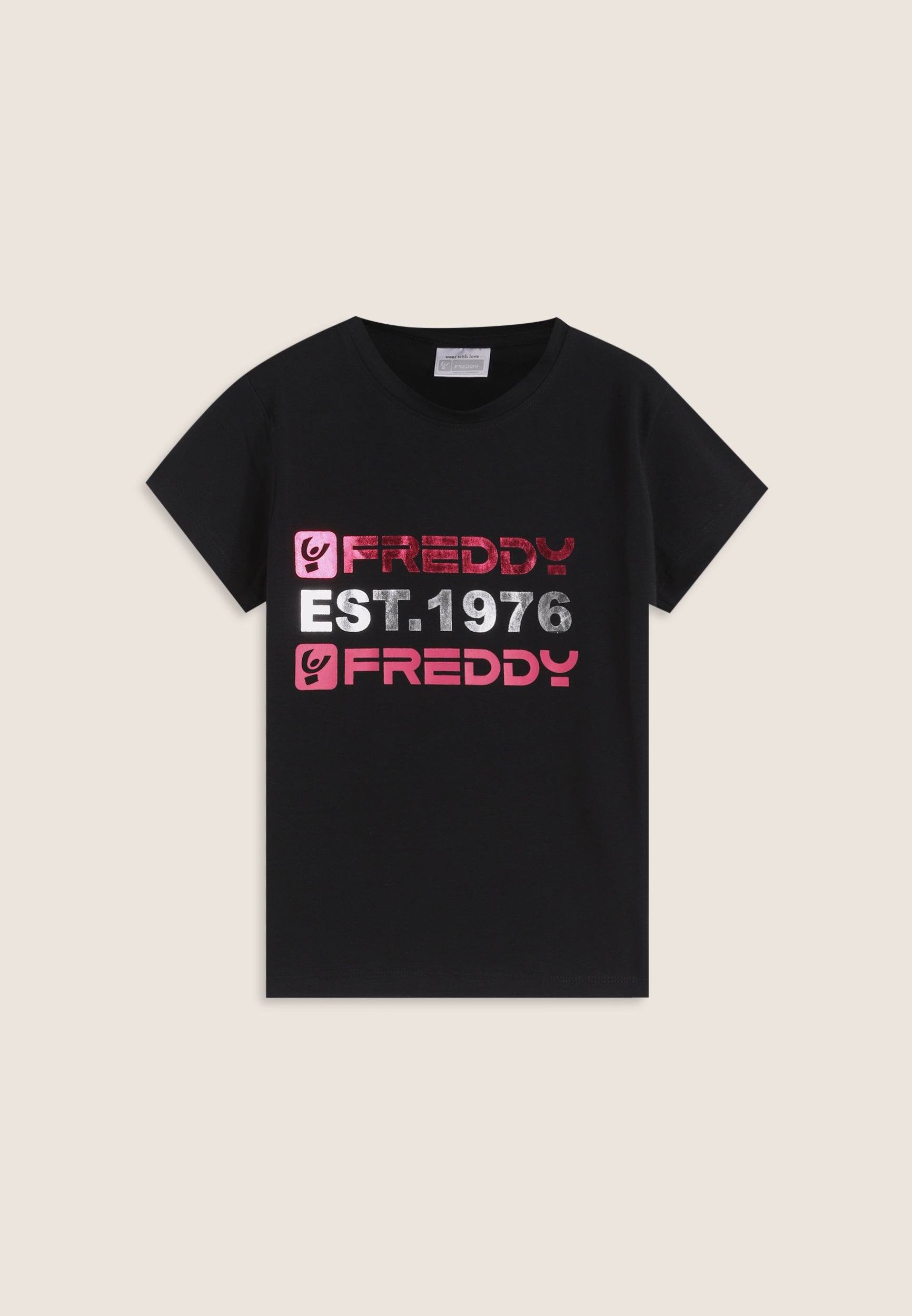 freddy-regular-fit-est-1976-t-shirt-fille-maxi-stampa image 1