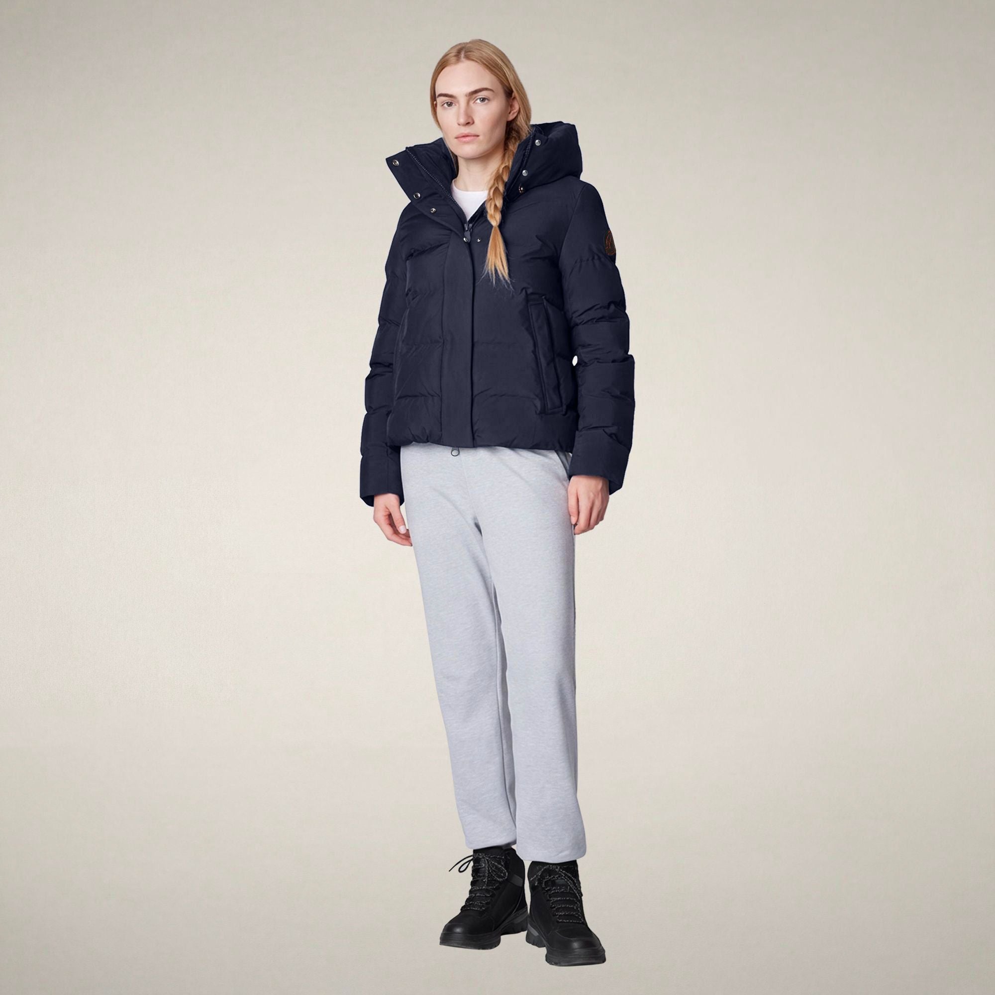 save-the-duck-arena-parka-femme-bleu-noir image 1