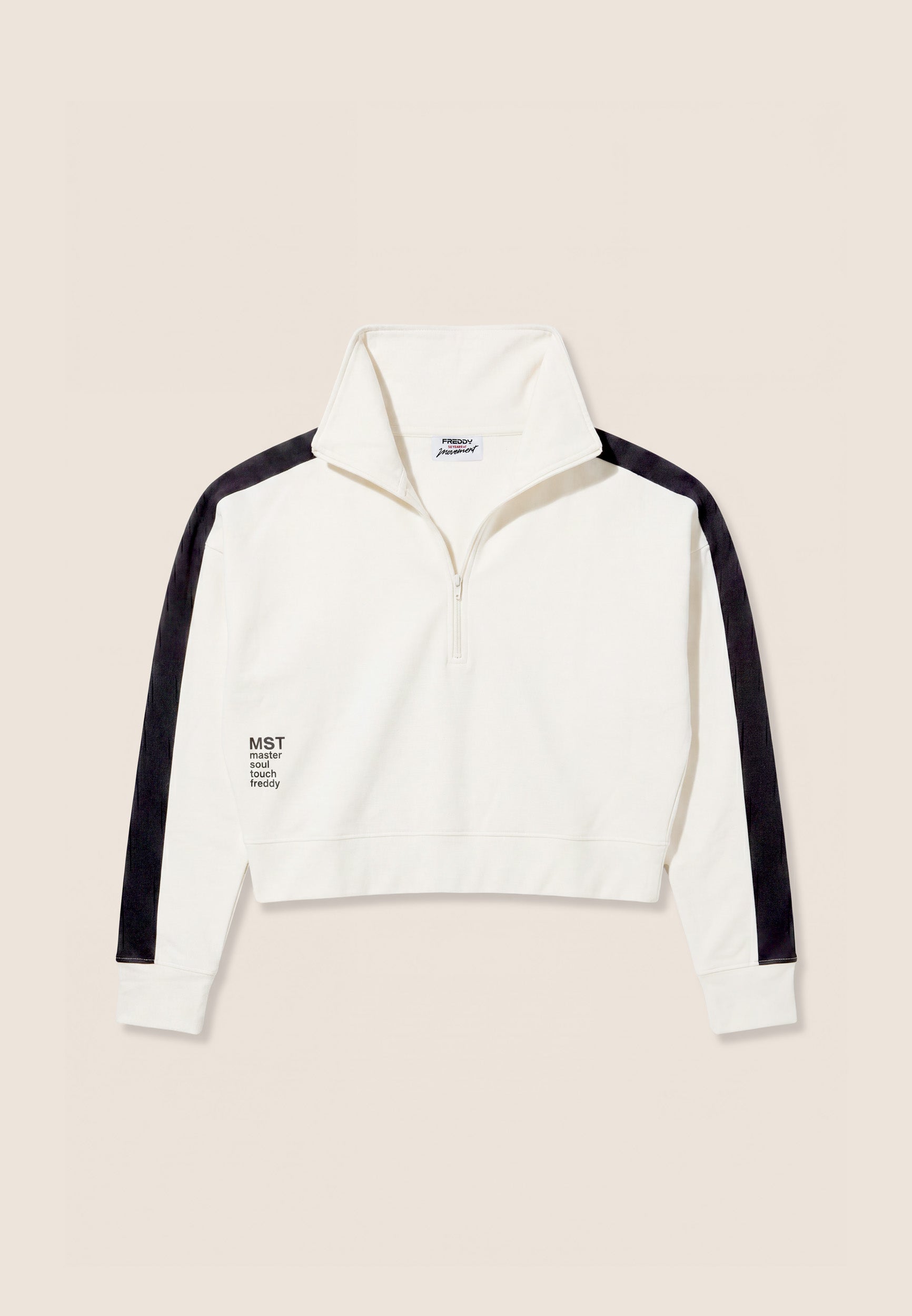 freddy-sweat-confort-femme-col-haut-demi-zip-cropped image 5