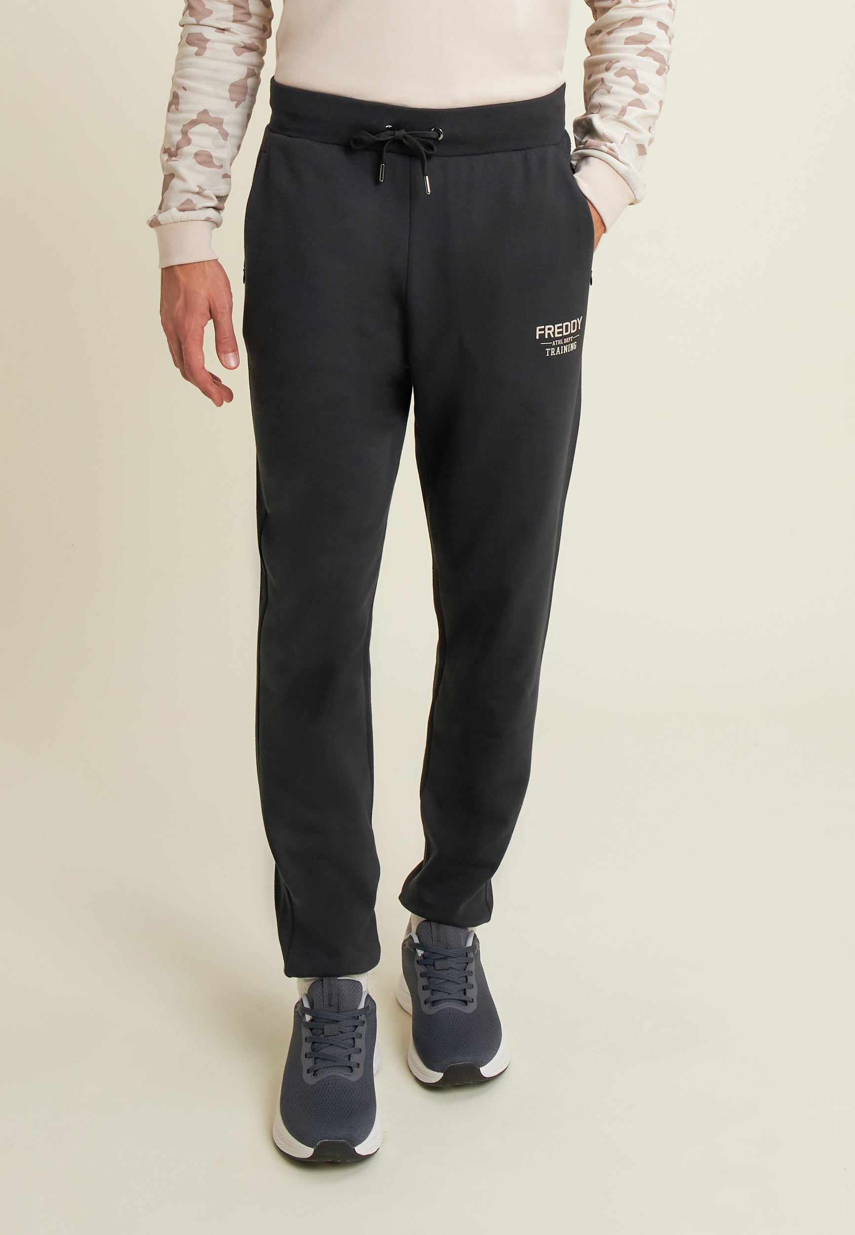 freddy-pantalon-jogger-homme-en-felpa-coton-poignets-c-tel-s image 1