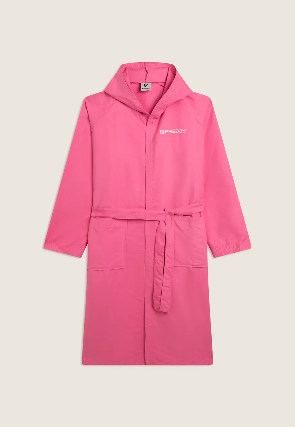 freddy-peignoir-unisexe-microfibre-fuchsia-capuche image 1