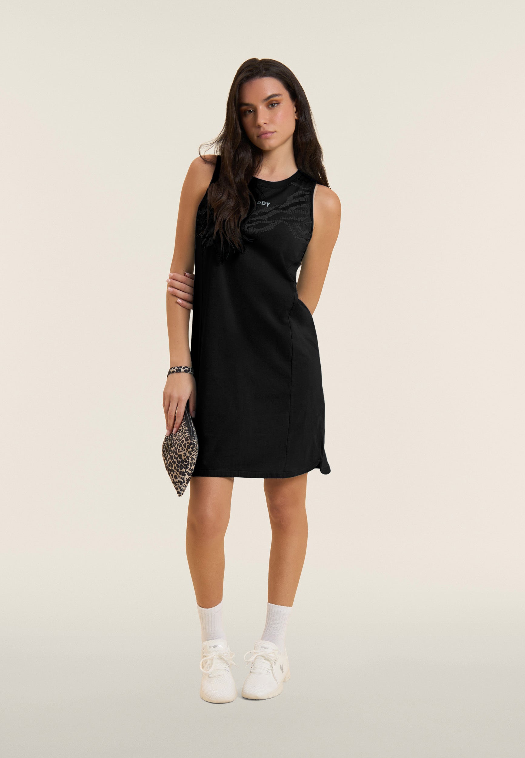 freddy-robe-jersey-coton-motif-graphique-cut-out image 2