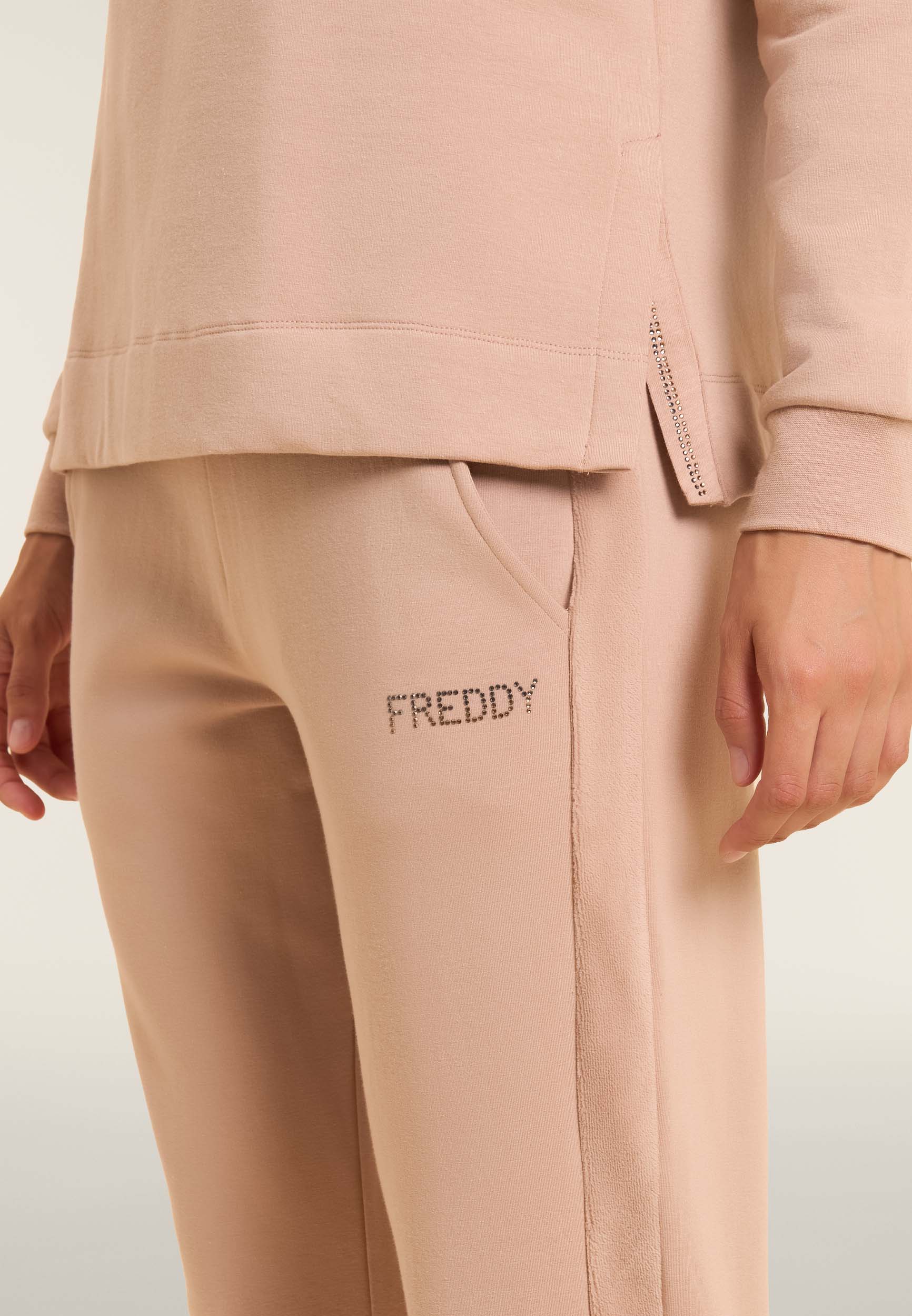 freddy-pantalon-sport-femme-velours-et-strass image 4