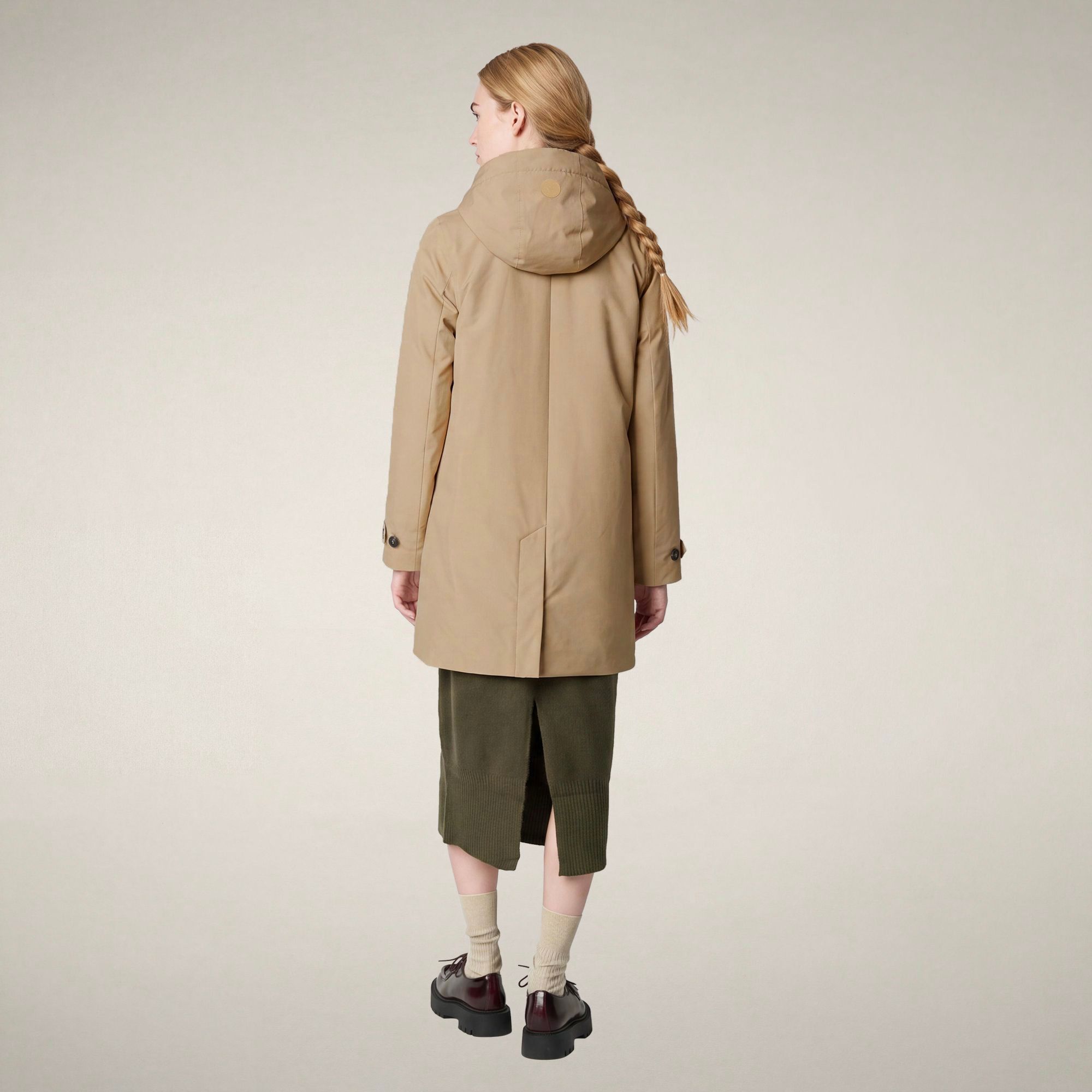 save-the-duck-embie-imperm-able-femme-beige-stardust-2 image 2