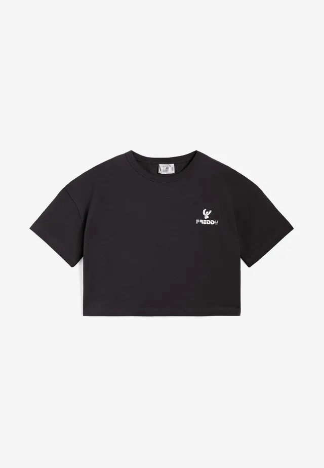 freddy-t-shirt-fille-comfort-fit-court-coton-lastique image 1