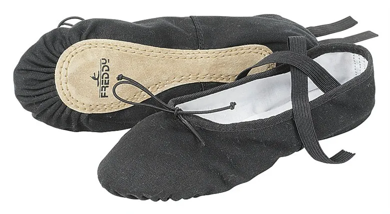 freddy-mezza-punta-chaussons-danse-toile-semelle-cro-te image 1