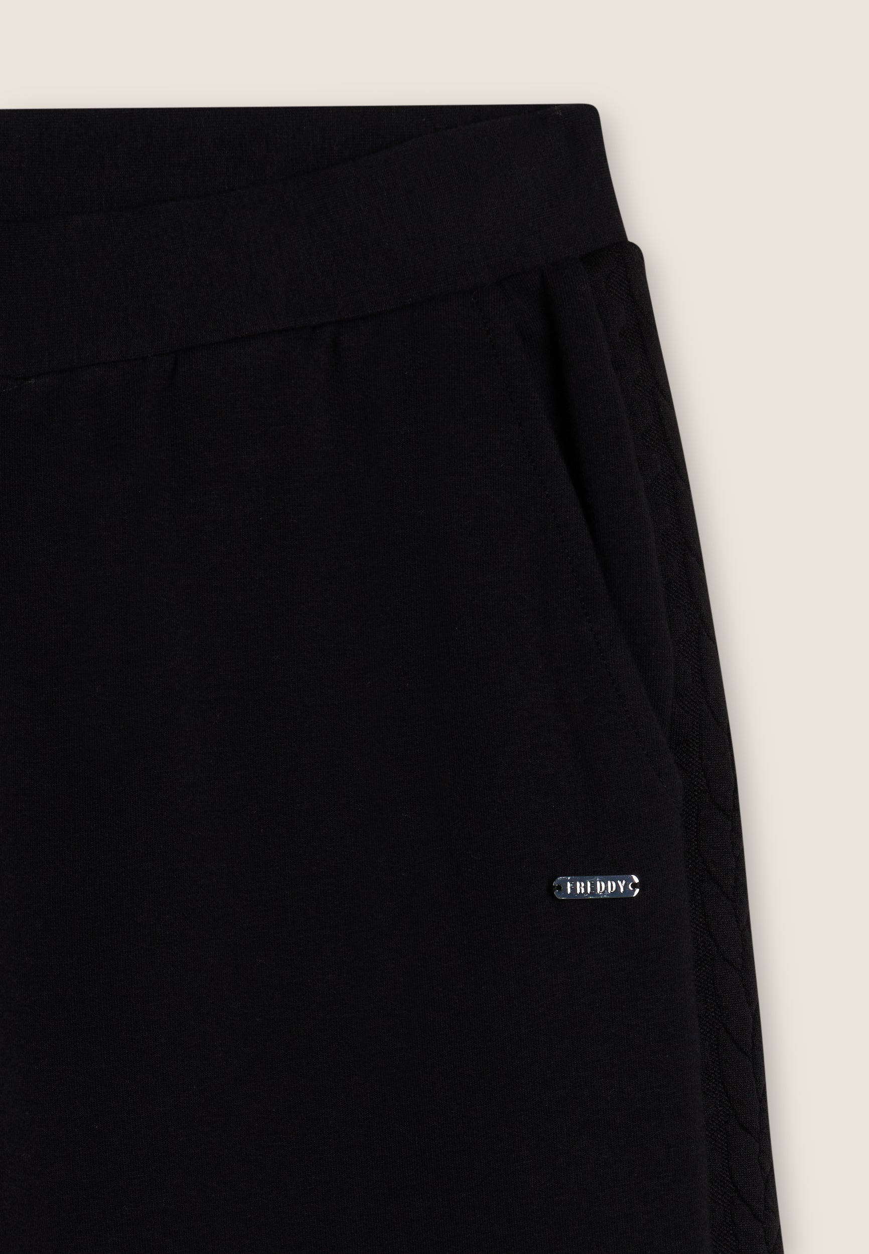 freddy-pantalon-wide-leg-molleton-gratt-bandes-tresses image 3
