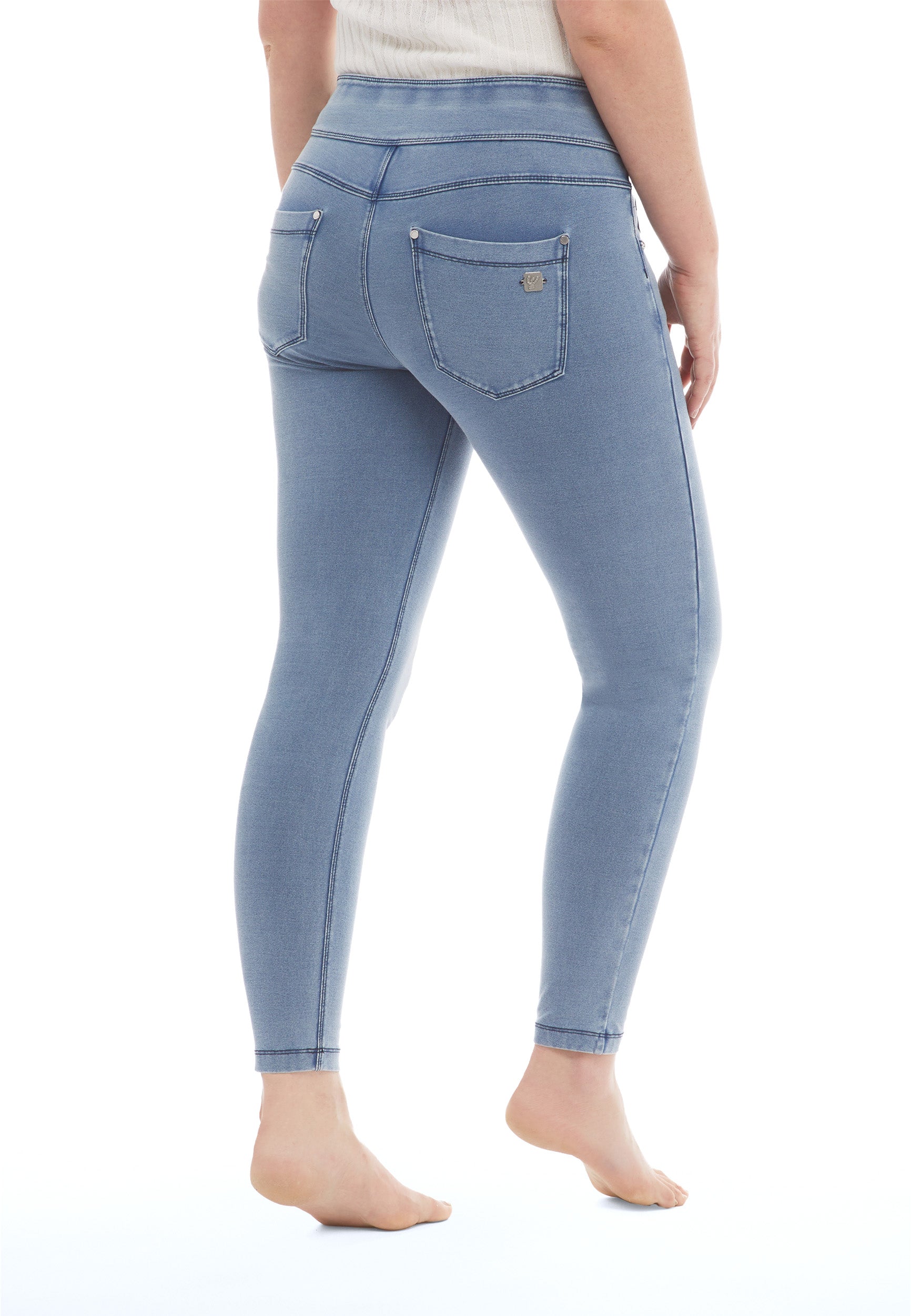legging-freddy-n-o-w-superskinny-taille-mi-haute-jersey-denim image 3