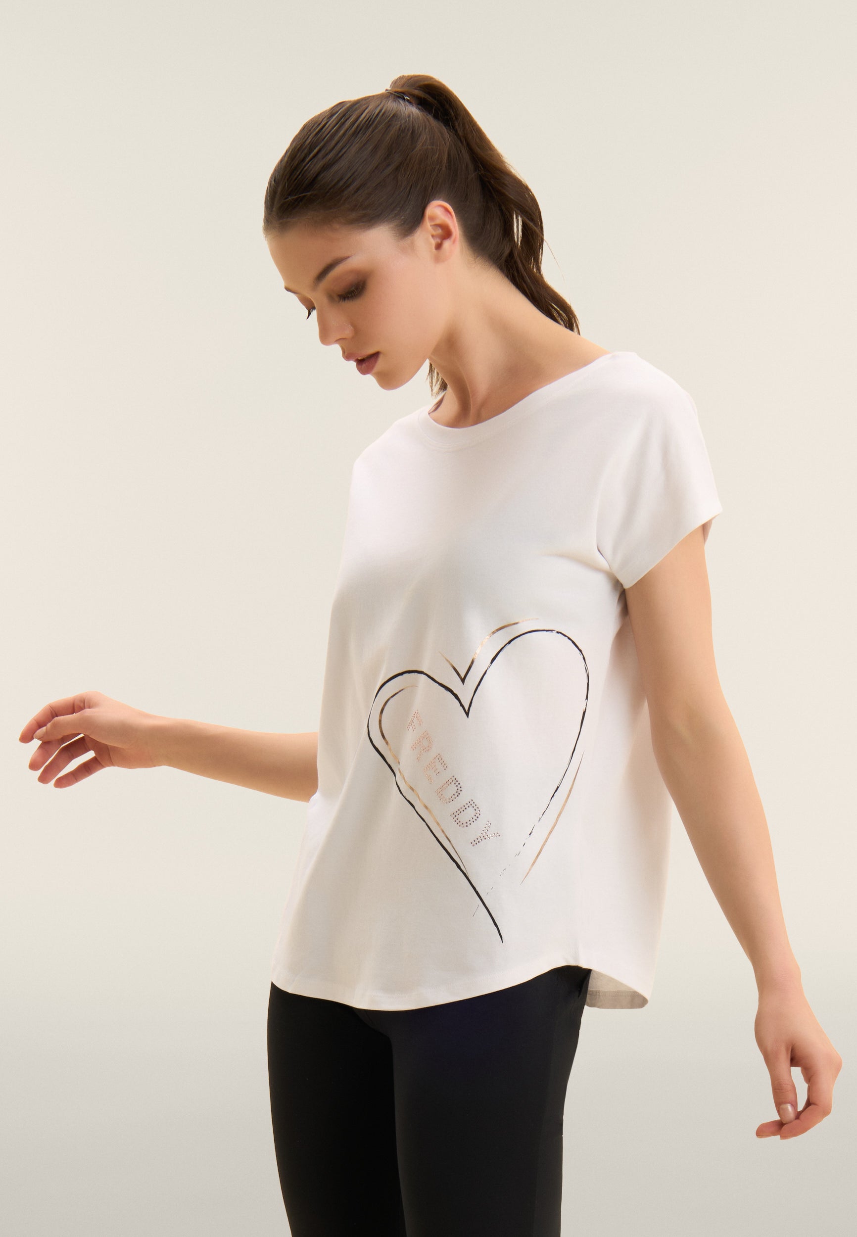 freddy-t-shirt-femme-r-versible-coeurs-logo-supima image 1