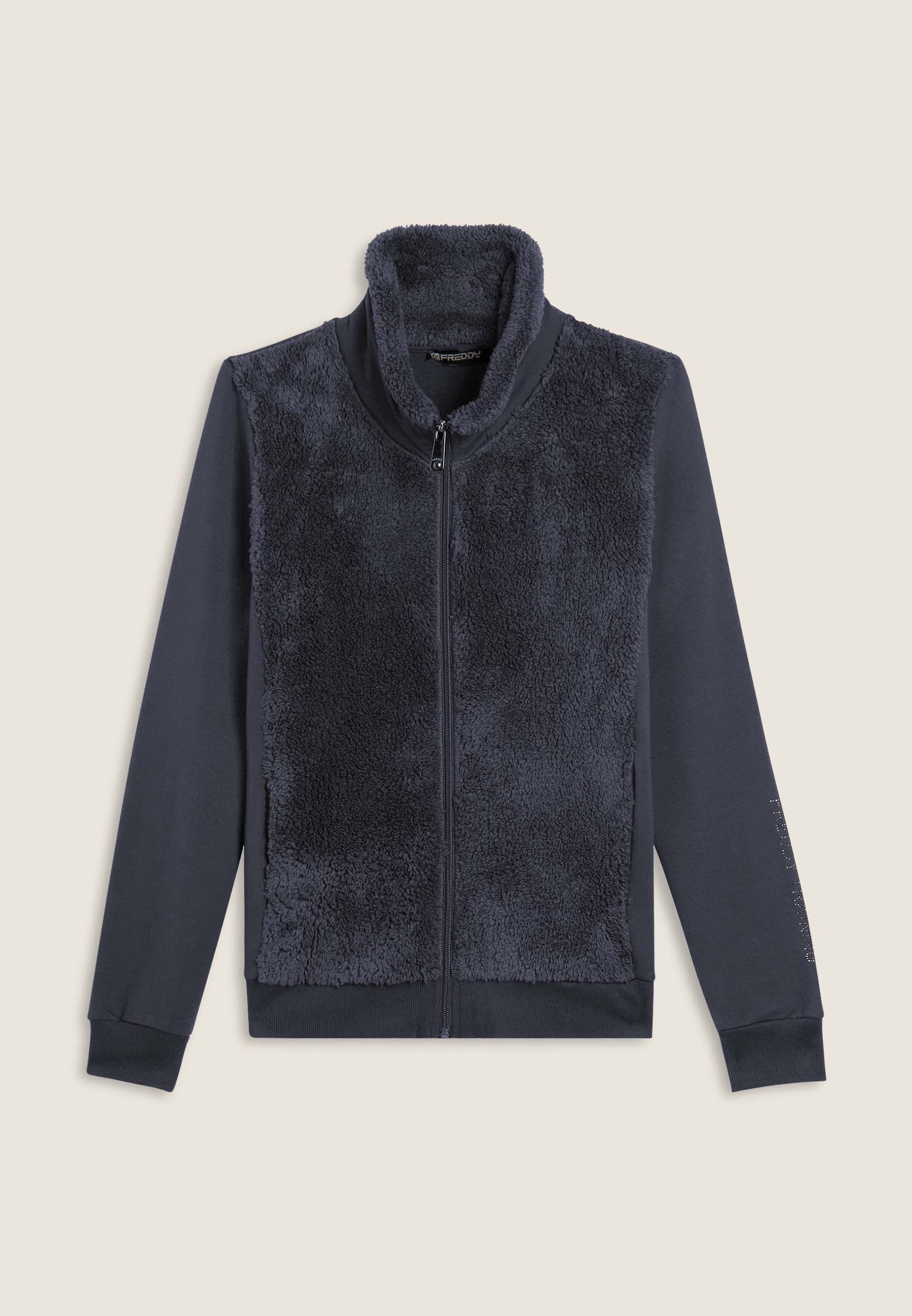 freddy-sweat-zipp-femme-sherpa-logo-clous image 8