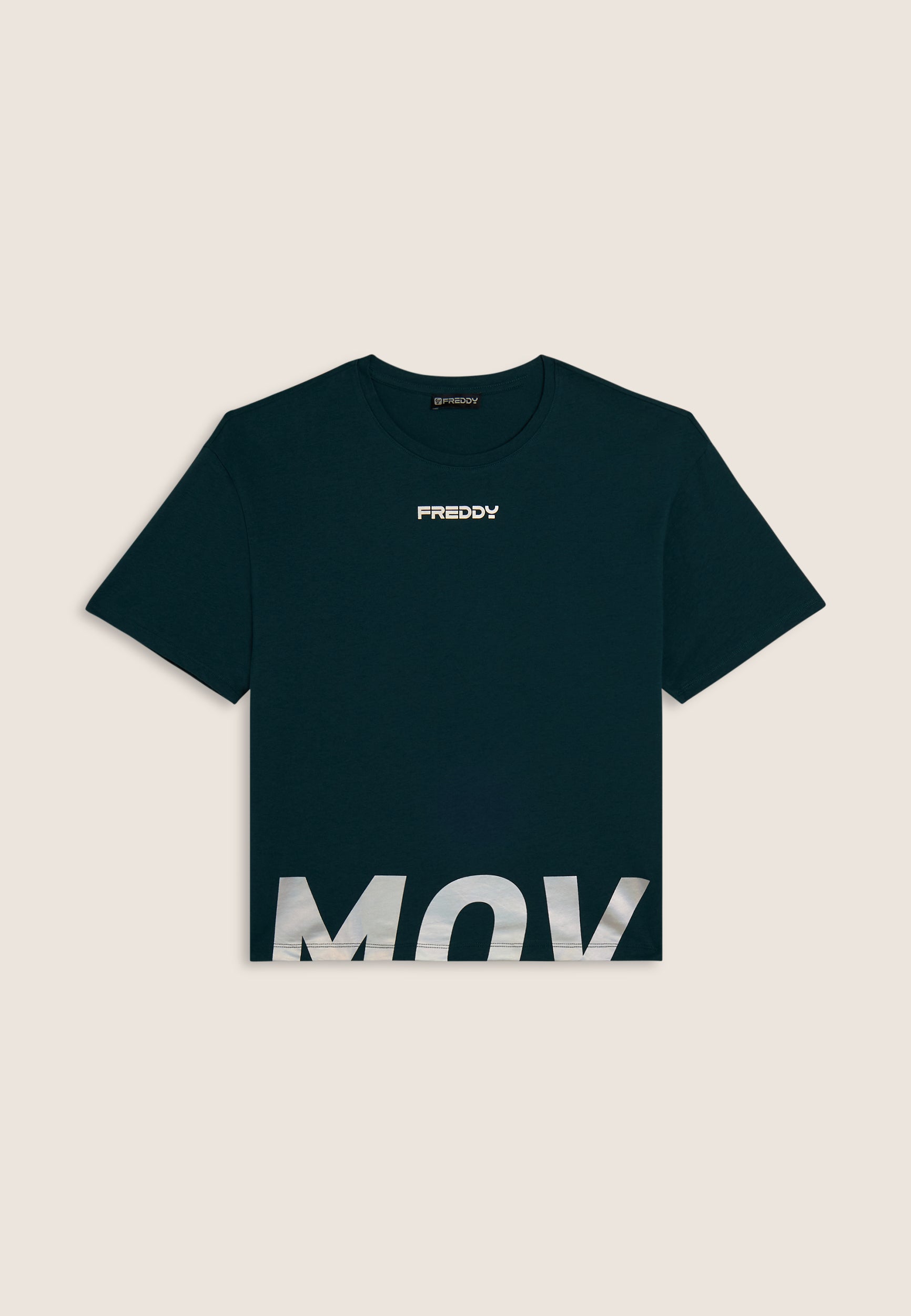freddy-t-shirt-cropped-fentes-lat-rales-imprim-mov image 4
