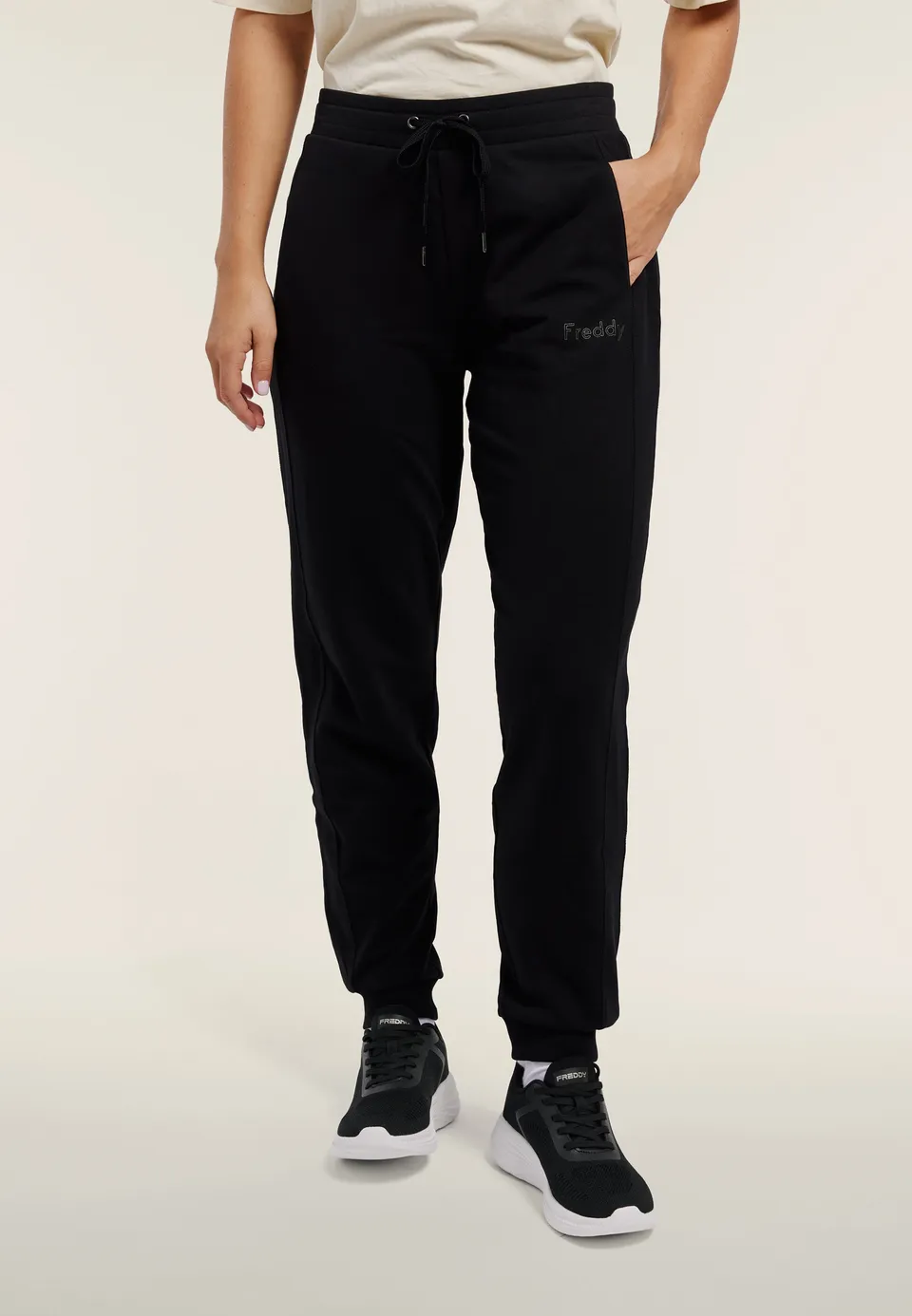 freddy-pantalon-jogger-femme-regular-molleton-coton image 1
