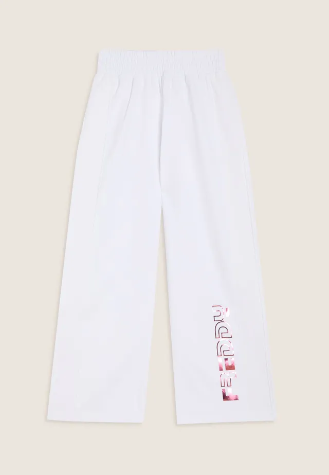 freddy-pantalon-fille-wide-leg-coton-elasticis image 1