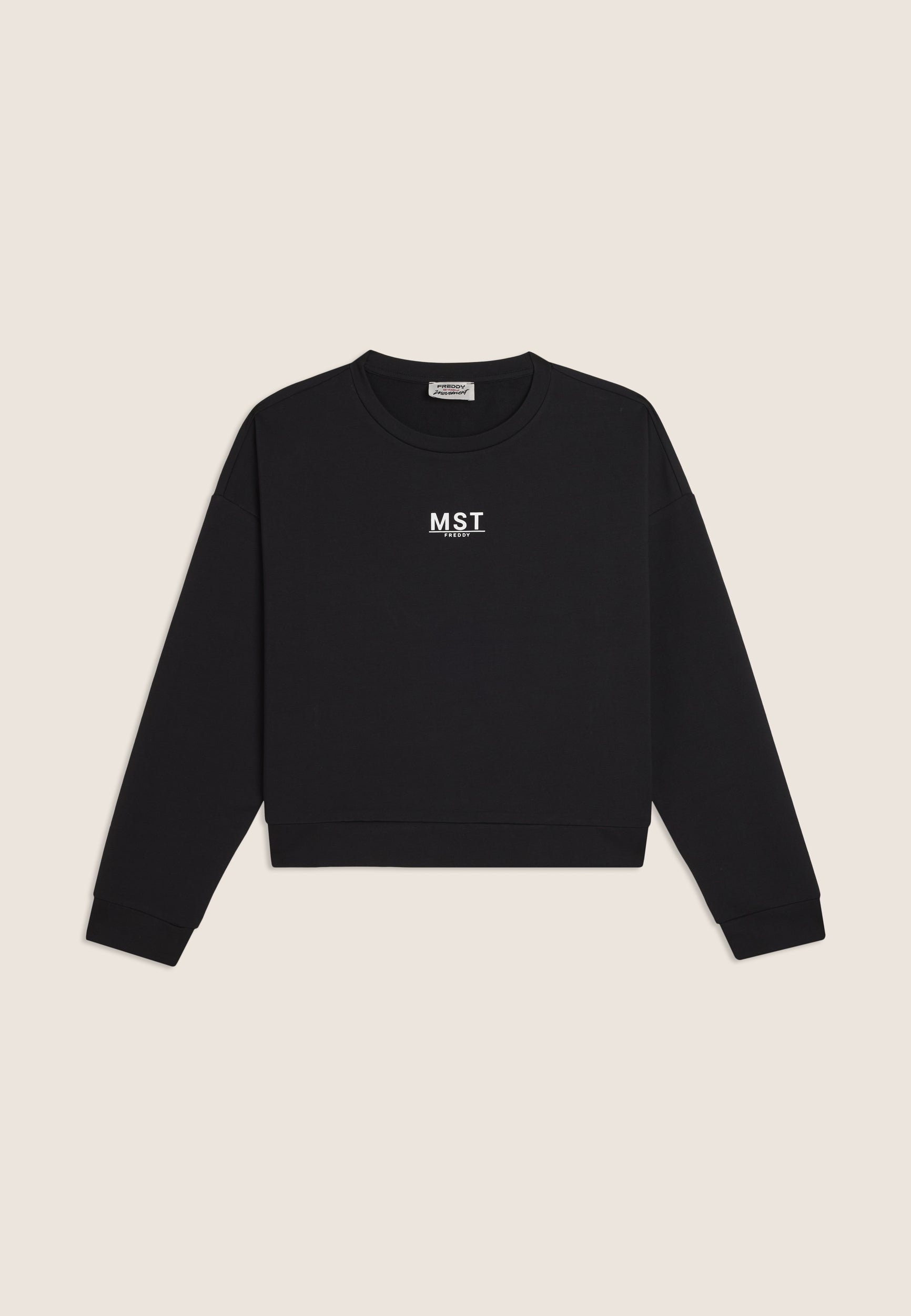 freddy-sweat-cropped-comfort-col-rond-french-terry image 1